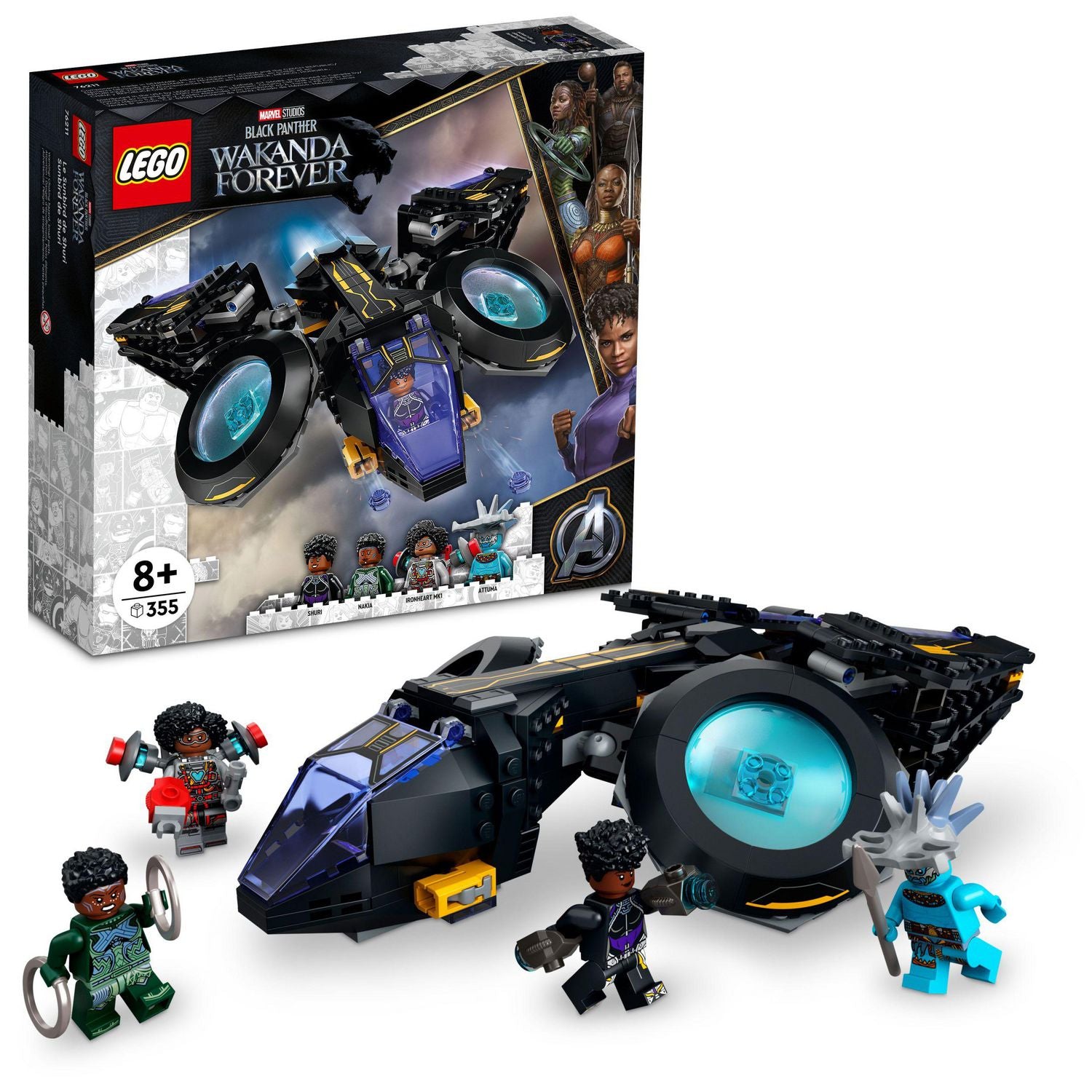 LEGO Super Heroes - Black Panther Wakanda Forever - Shuri's Sunbird [76211 - 355 Pieces]