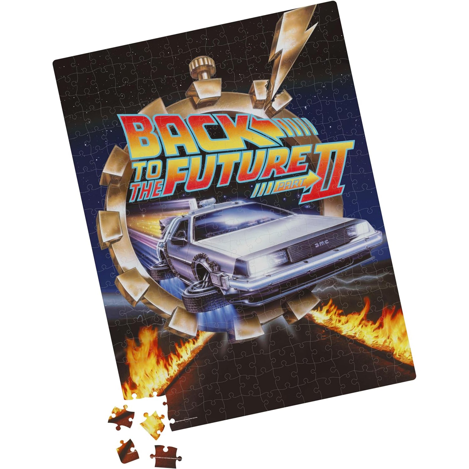 Back to The Future 2 Movie 500-Piece Puzzle in Plastic Retro Blockbuster VHS Video Case