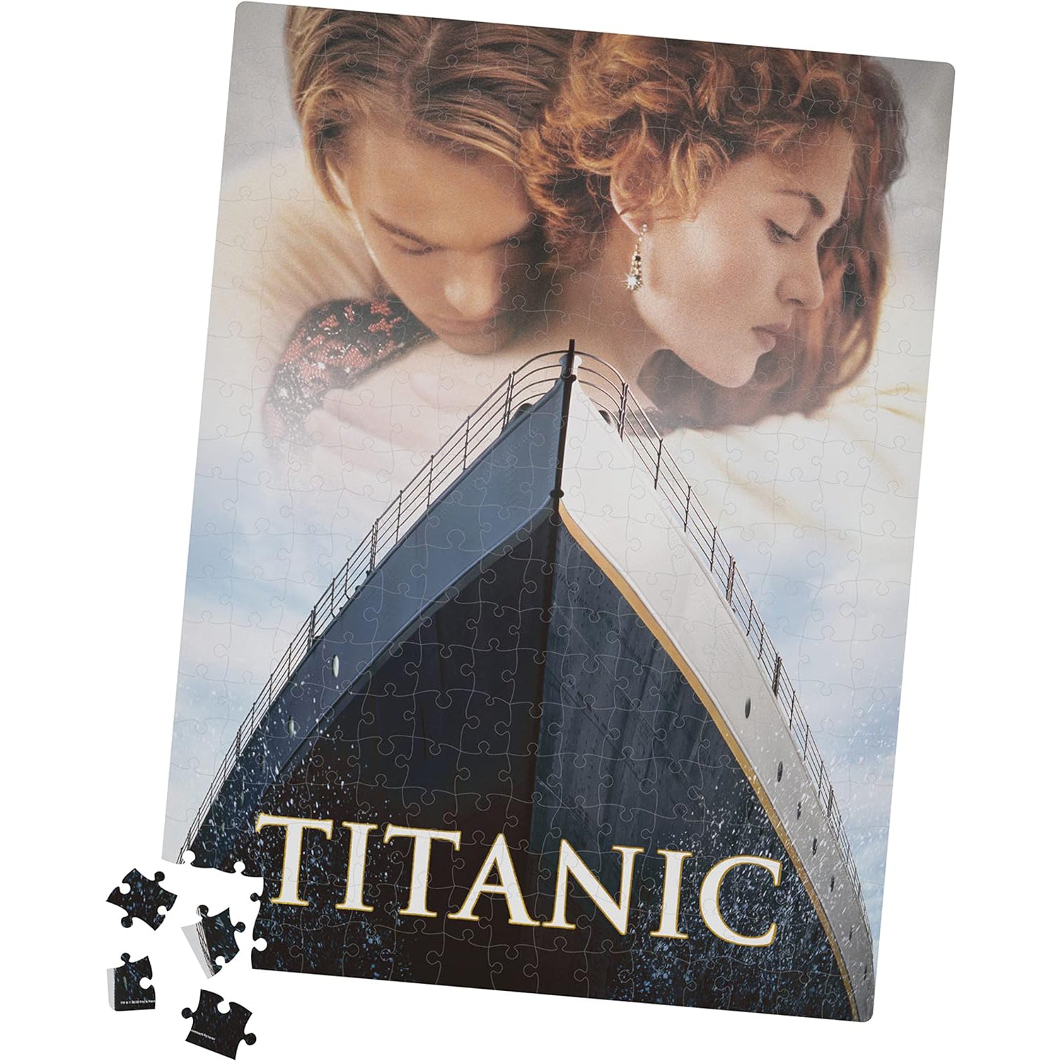 Titanic Movie 500-Piece Puzzle in Plastic Retro Blockbuster VHS Video Case
