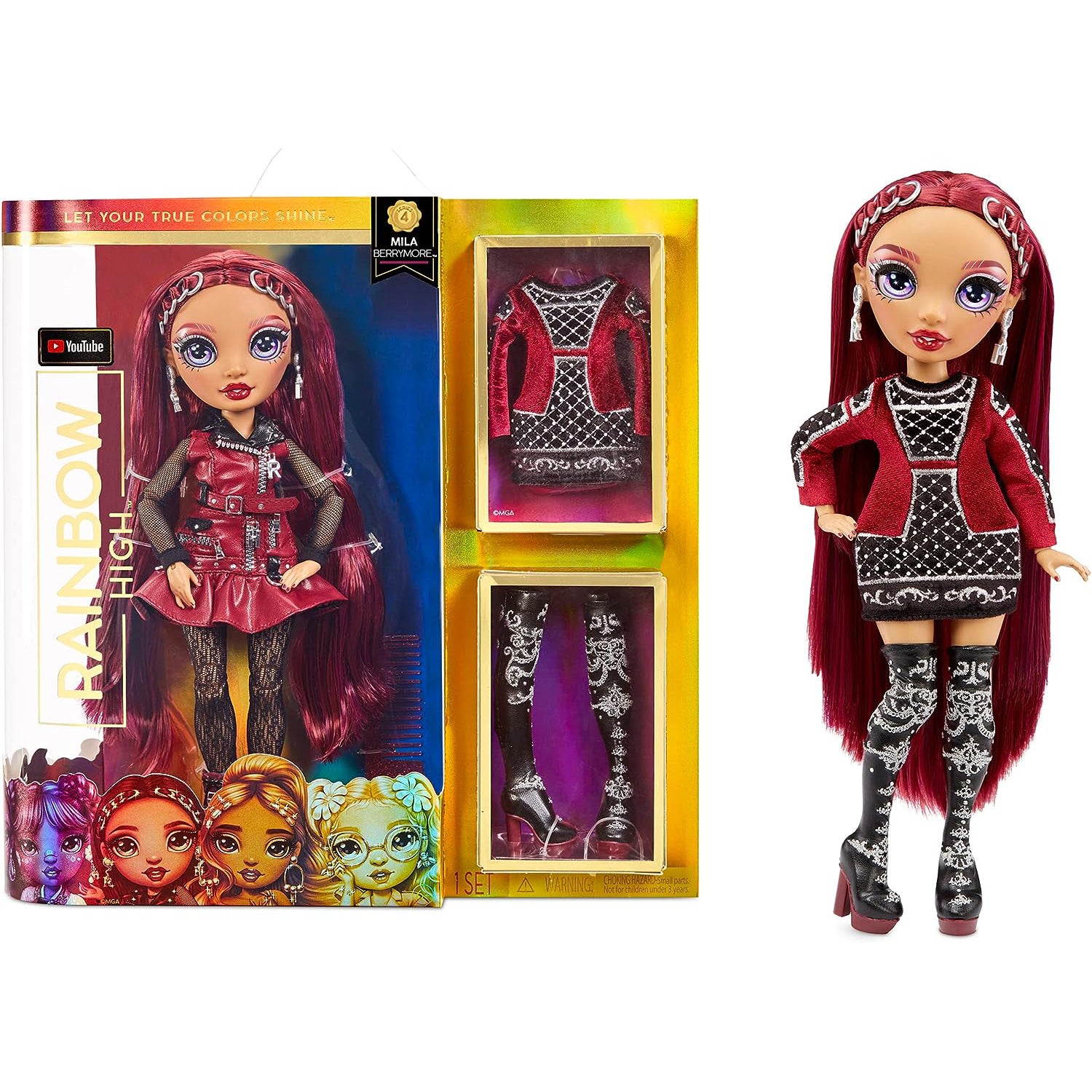 Rainbow High Mila Berrymore - Burgundy Red Fashion Doll