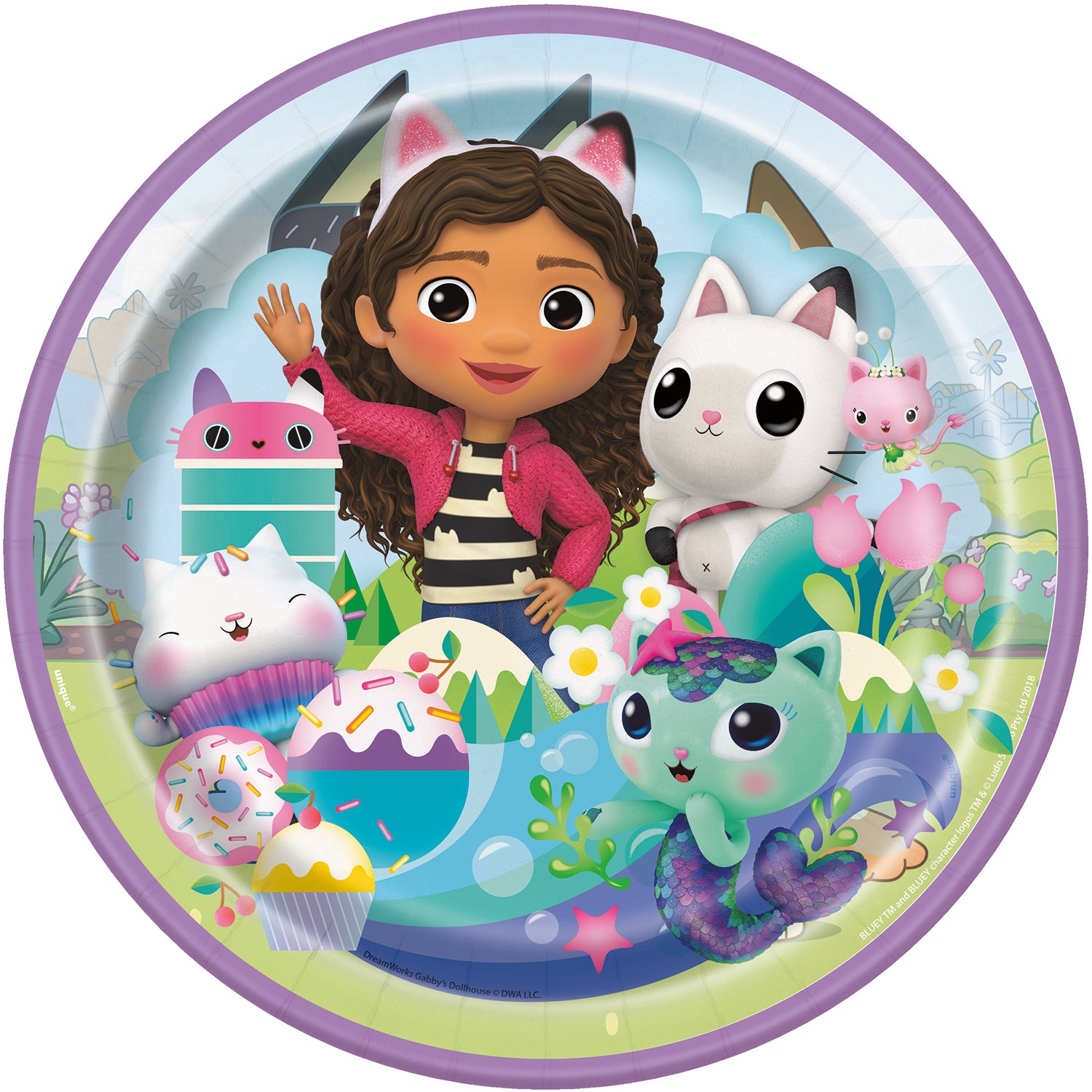 Gabby's Dollhouse 9" Party Dinner Plates [8 per Pack]