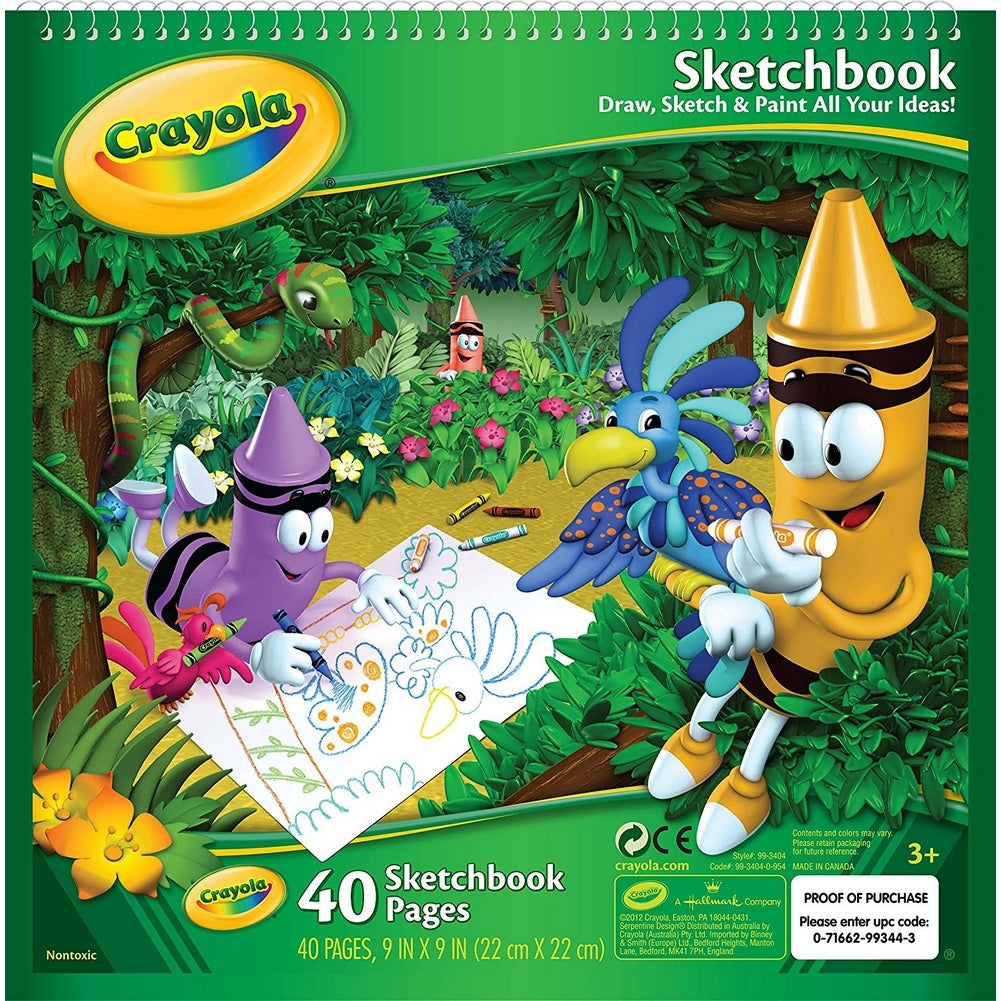 Crayola Kid's Sketchbook, 40 Pages, Pack of 12