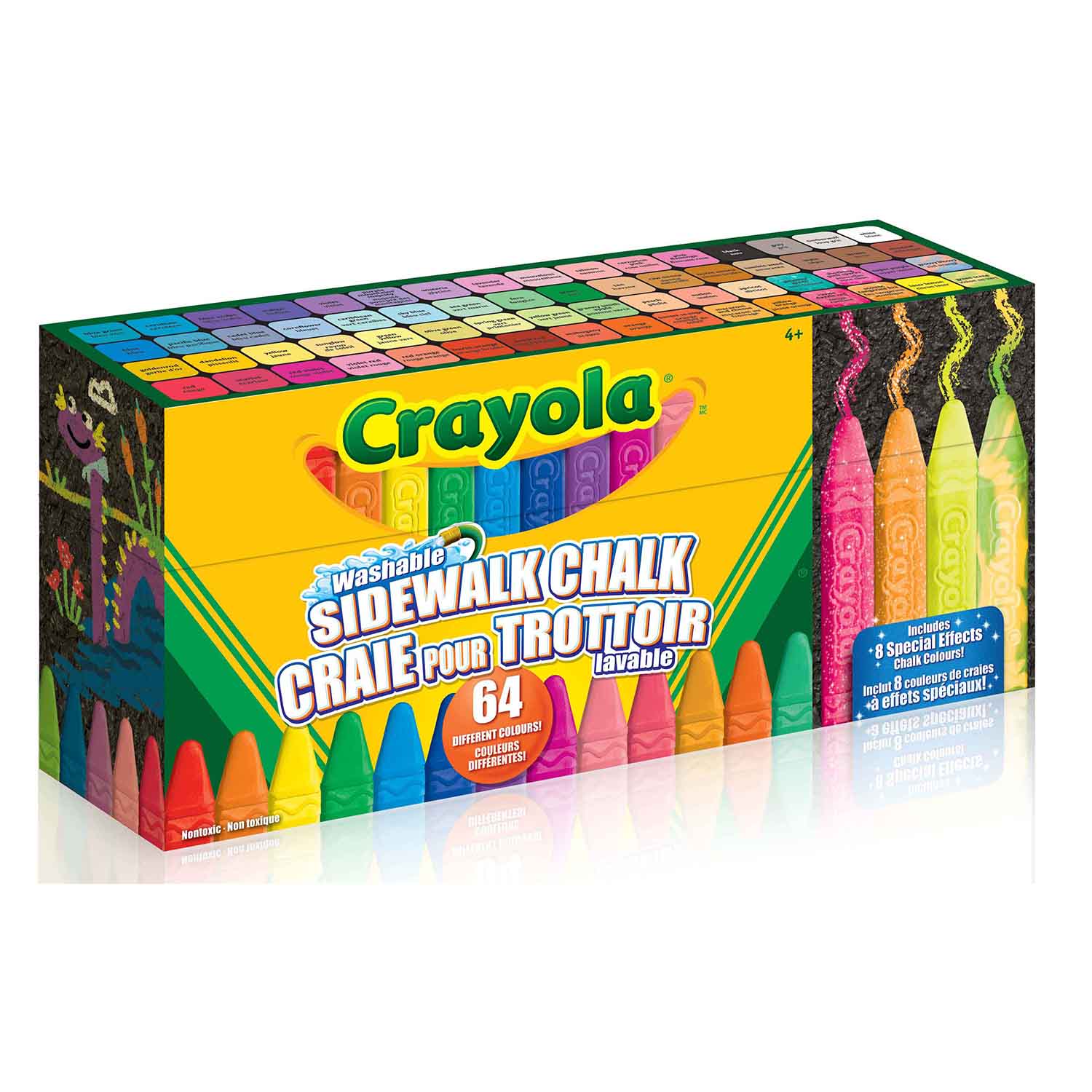 Crayola Ultimate Washable Chalk Collection, 64 count, Largest