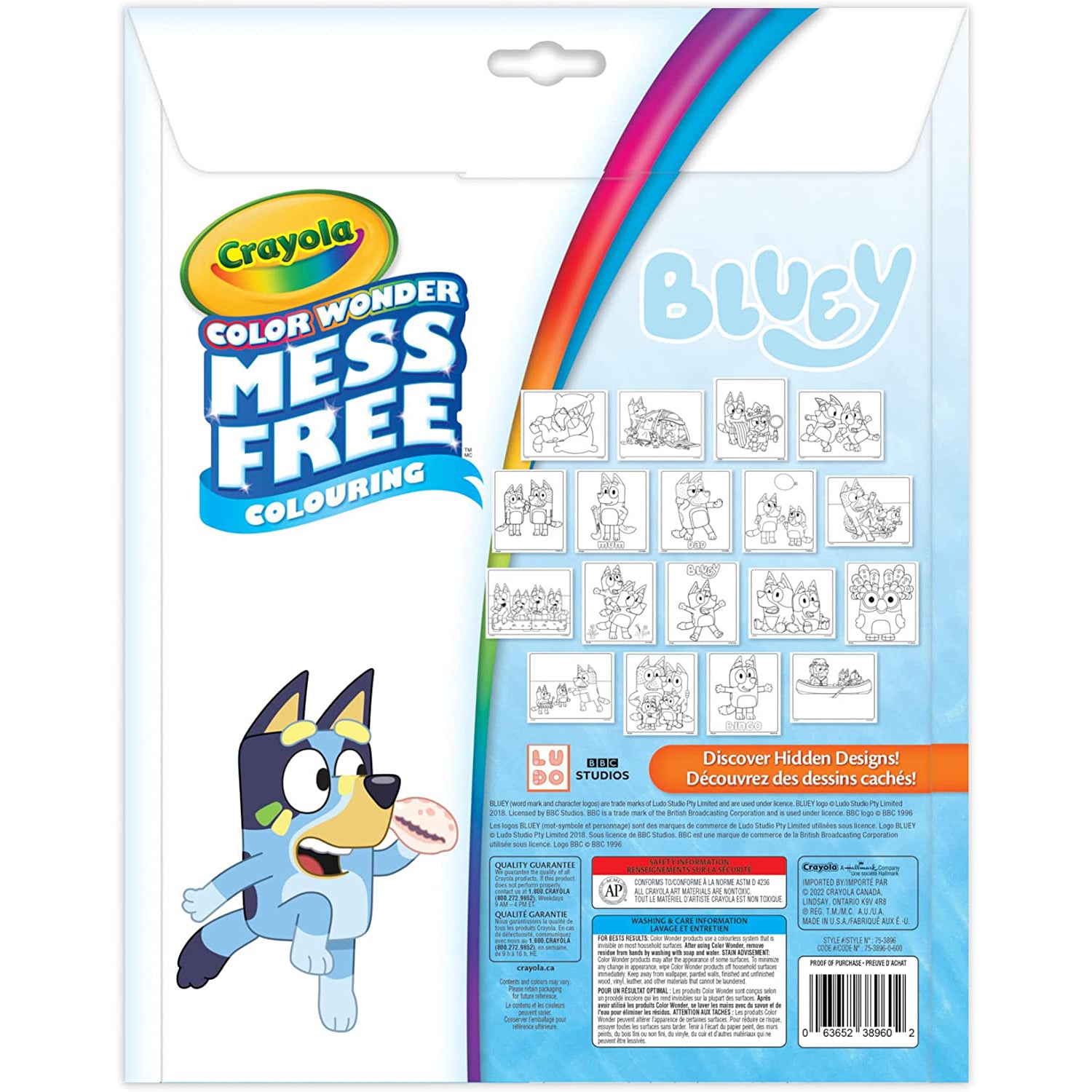 Crayola Color Wonder Mess-Free Colouring Pages & Mini Markers - Bluey