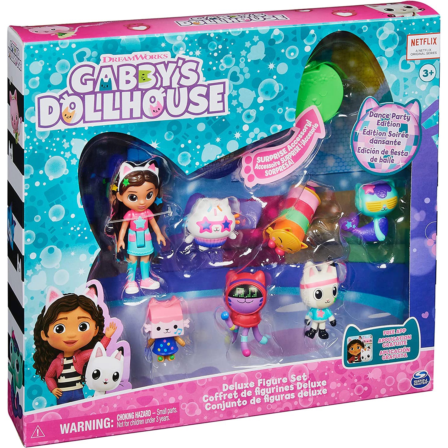 Gabby’s Dollhouse, Deluxe Gift Set with 7 Toy Doll Figures Ages 3 and up