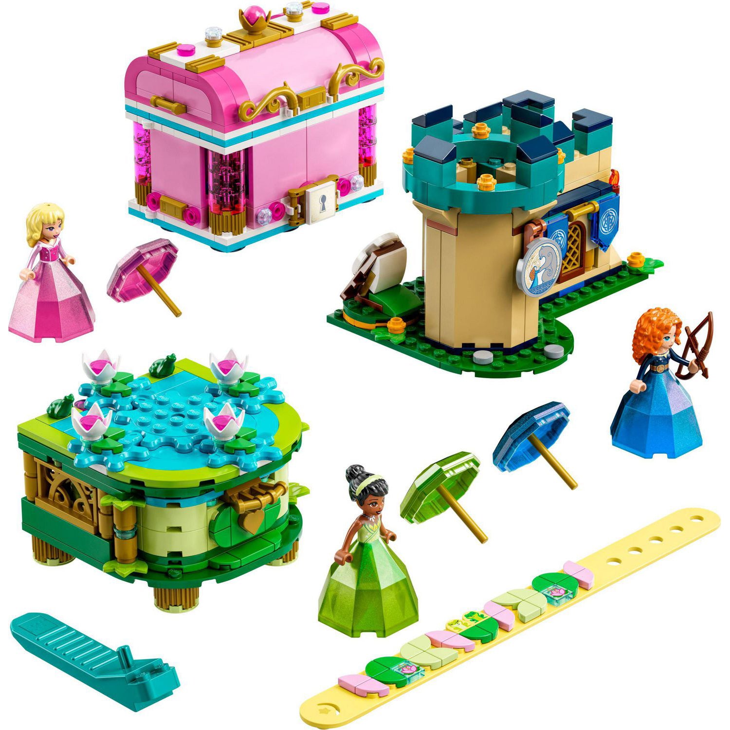 LEGO Disney - Aurora, Merida and Tiana’s Enchanted Creations [43203 - 558 Pieces]