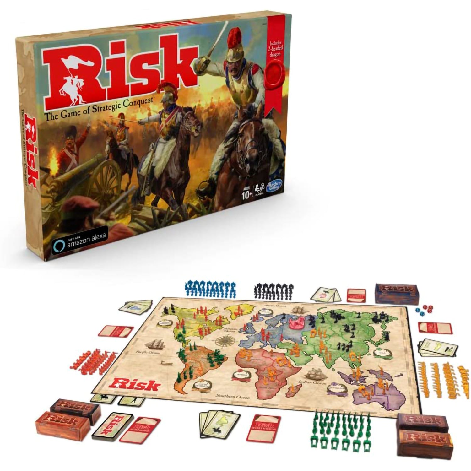 Risk with 2-Headed Dragon Board Game
