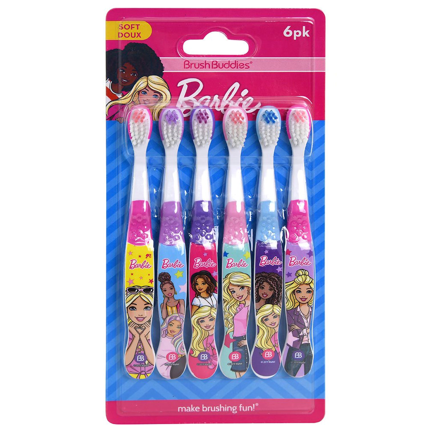 BrushBuddies Barbie Toothbrush (6 Pack)