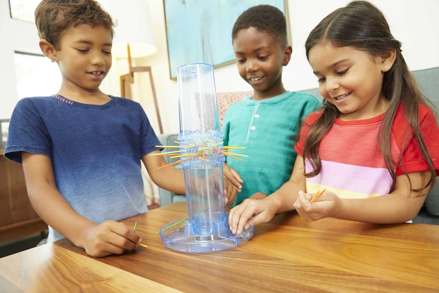 Kerplunk Kids Game, Family Game for Kids & Adults with Simple Rules, Don'T Let the Marbles Fall for 2-4 Players