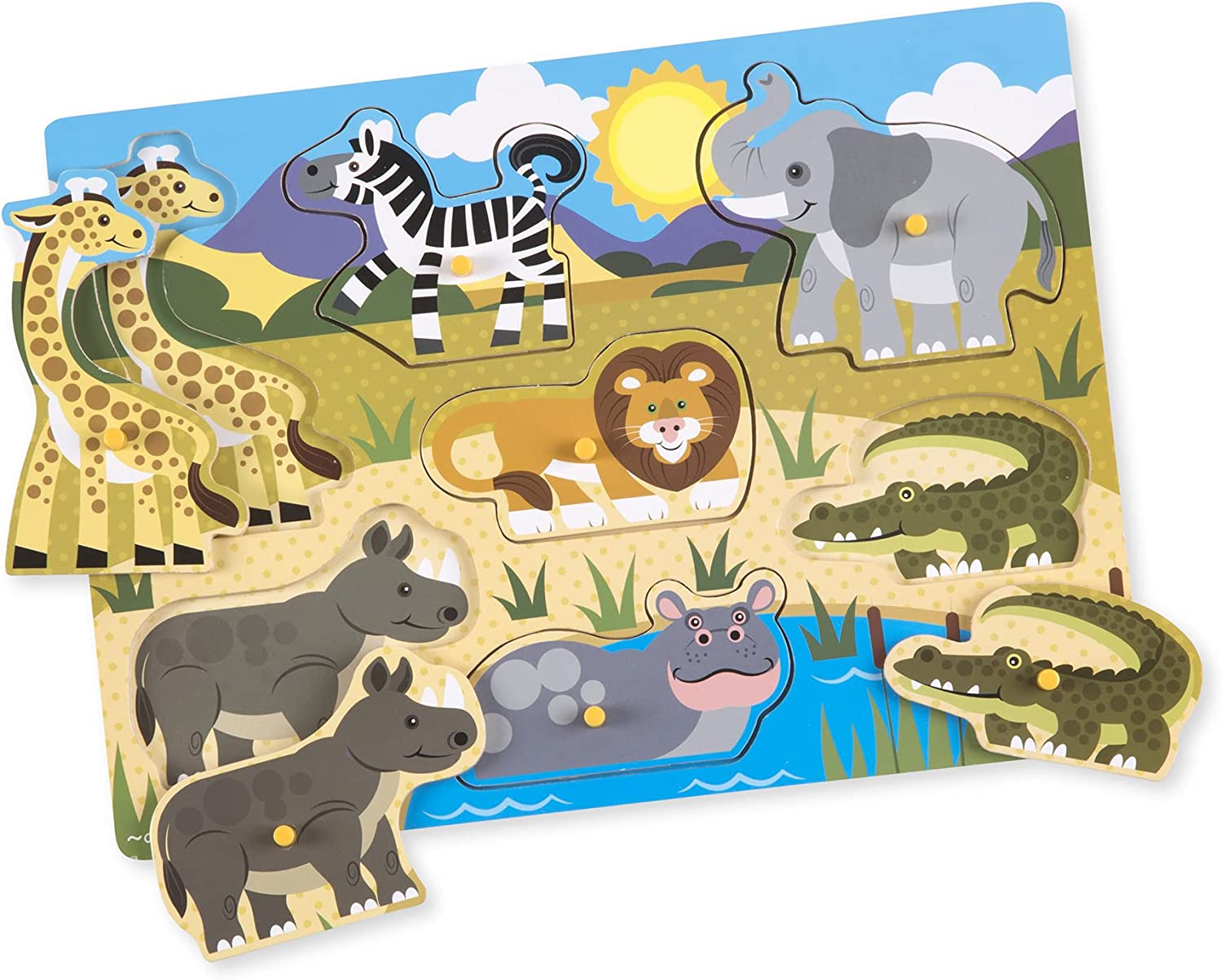 Melissa & Doug Safari Peg Puzzle