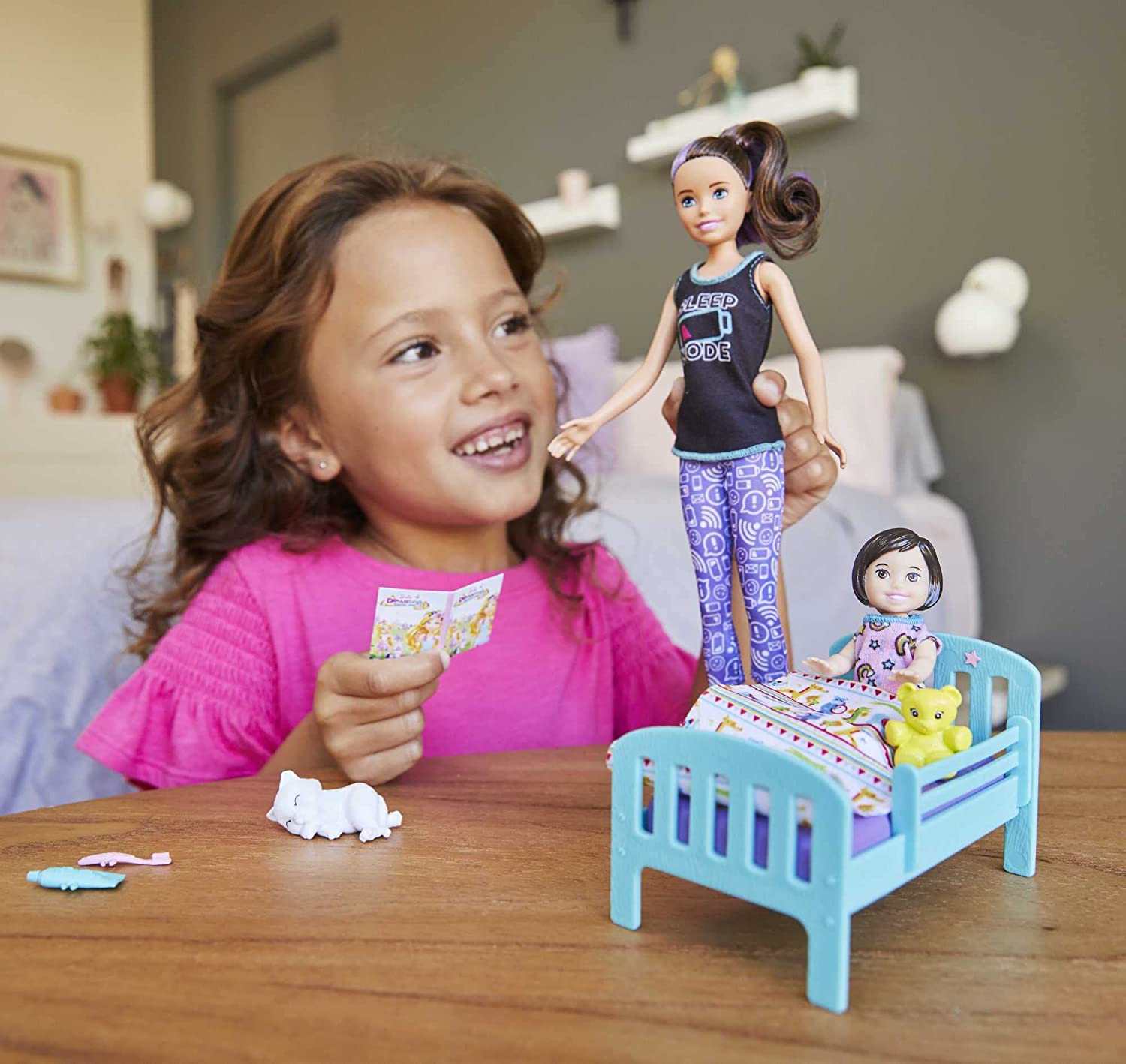 Barbie Skipper Babysitters Inc. Bedtime Playset with Babysitting Skipper Doll