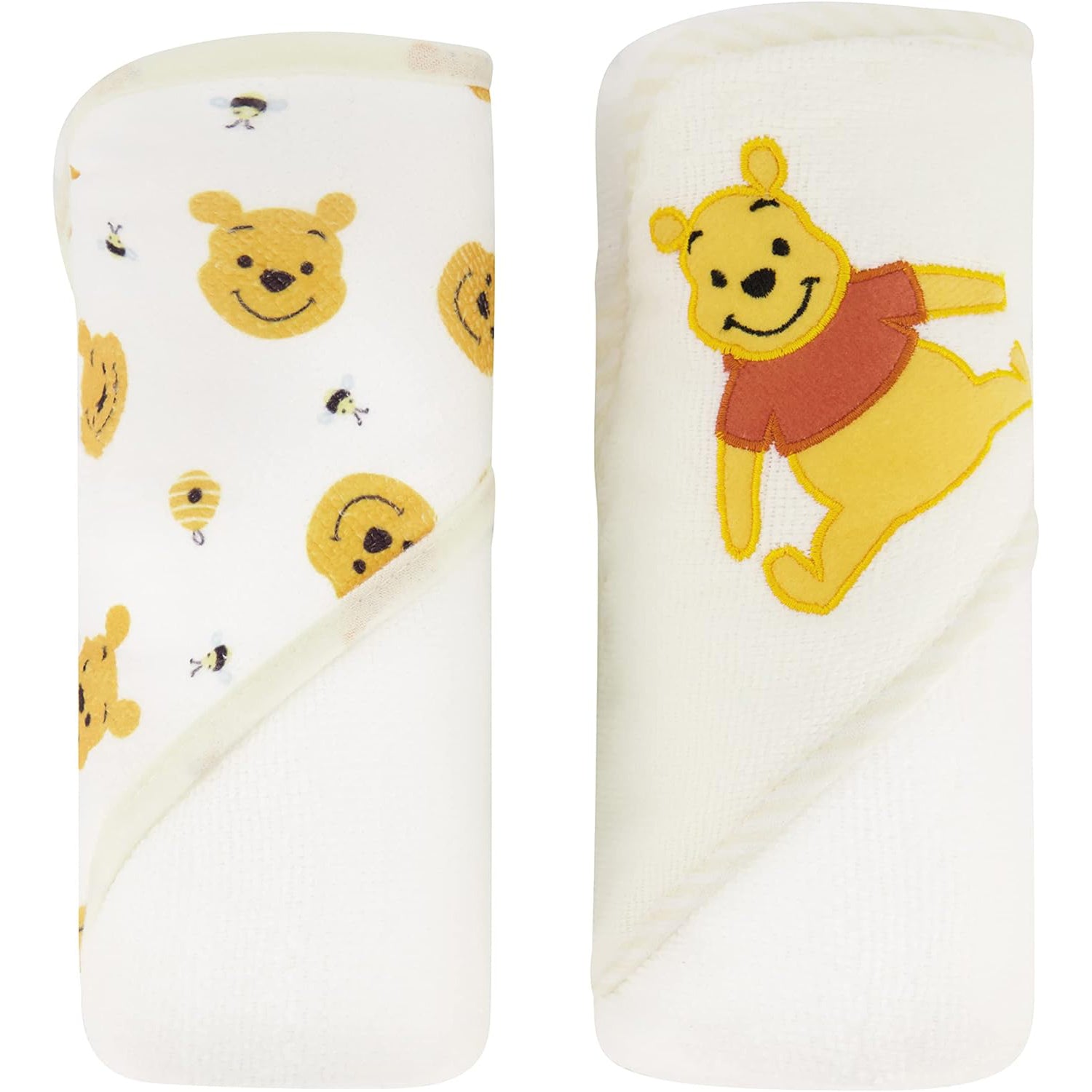 Winnie the Pooh Hooded Baby Towel 2 Pack