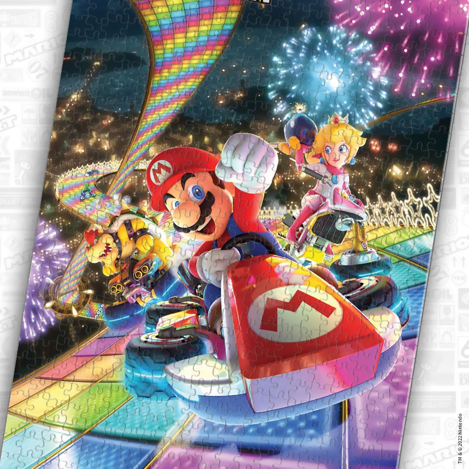 USAOPOLY Mario Kart “Rainbow Road” 1000 Piece Jigsaw Puzzle