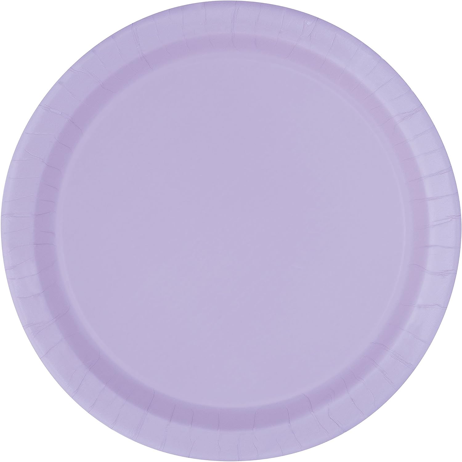 Lavender Solid Round 7" Dessert Plates  20ct