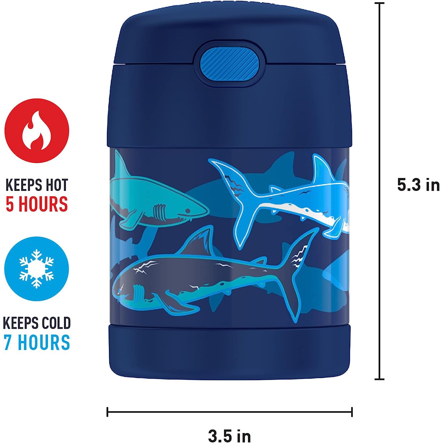 Thermos 12 oz. Kid's Funtainer Insulated Water Bottle - Dinosaur Kingdom 