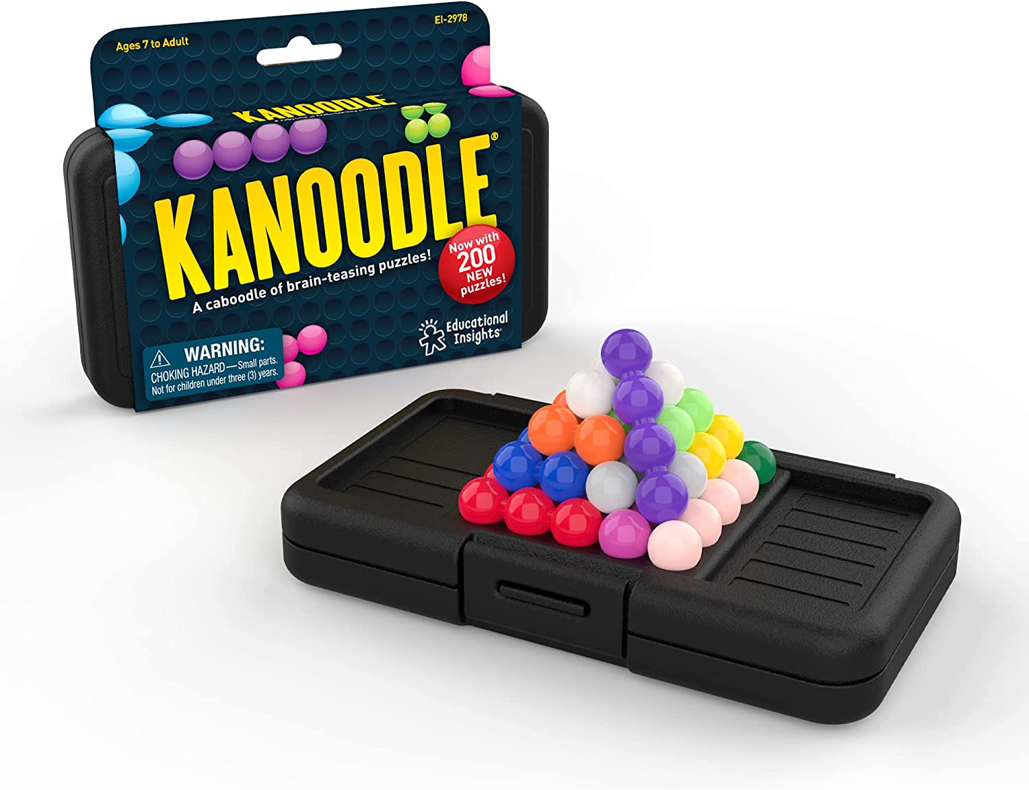 Educational Insights Kanoodle 3D Brain Teaser Puzzle Game, Featuring 200 Challenges