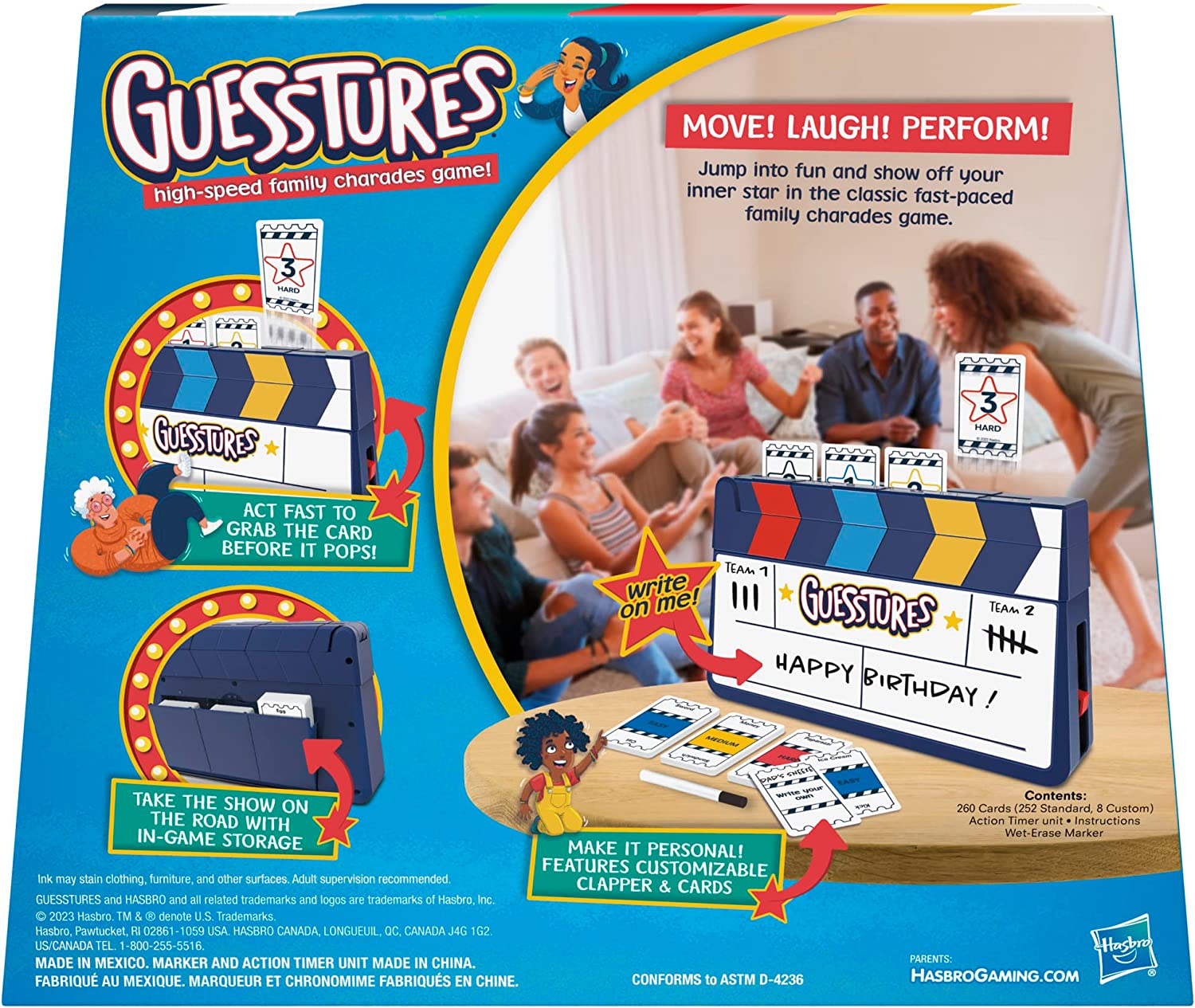 Guesstures Game - High-Speed Family Charades Game