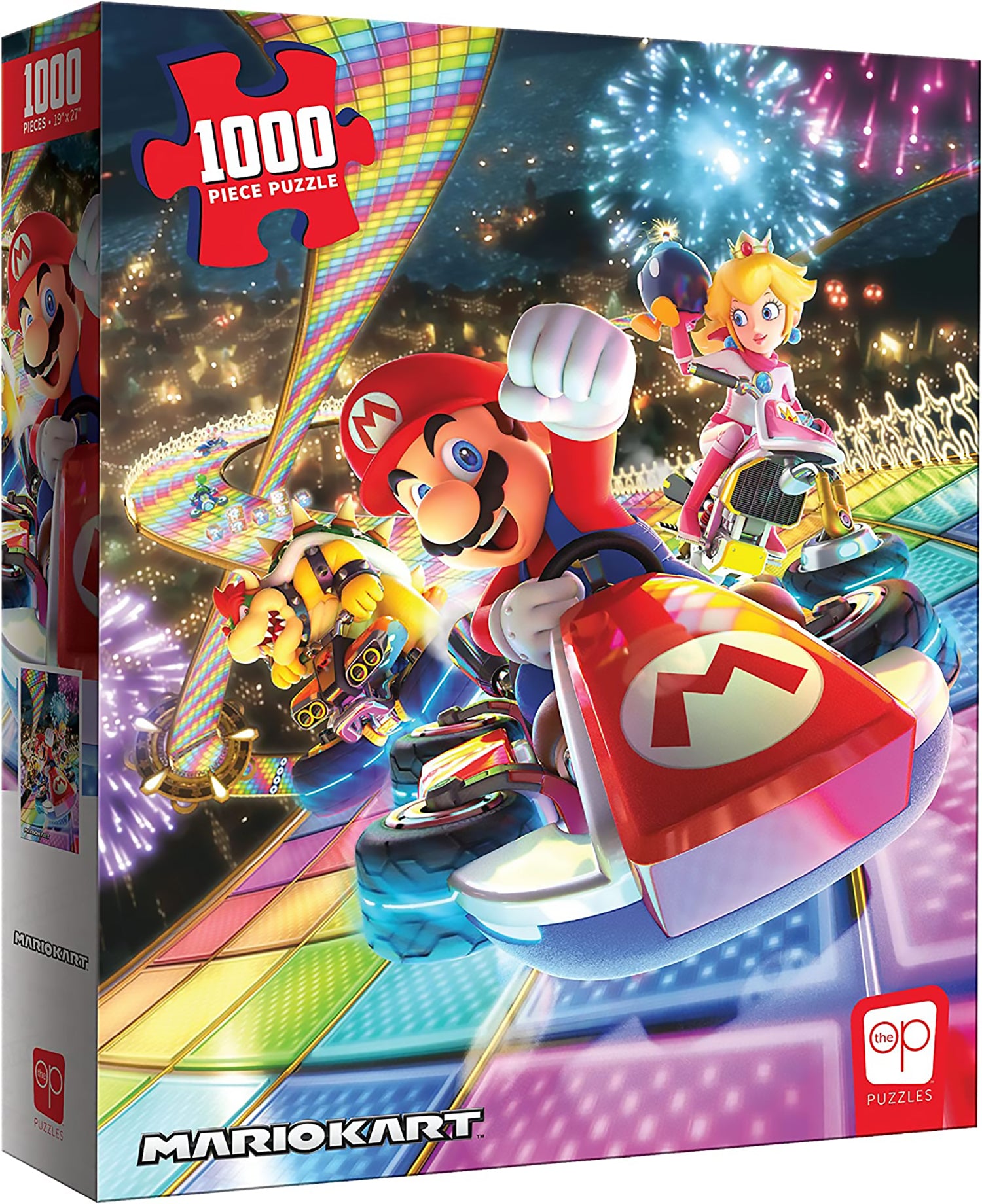 USAOPOLY Mario Kart “Rainbow Road” 1000 Piece Jigsaw Puzzle