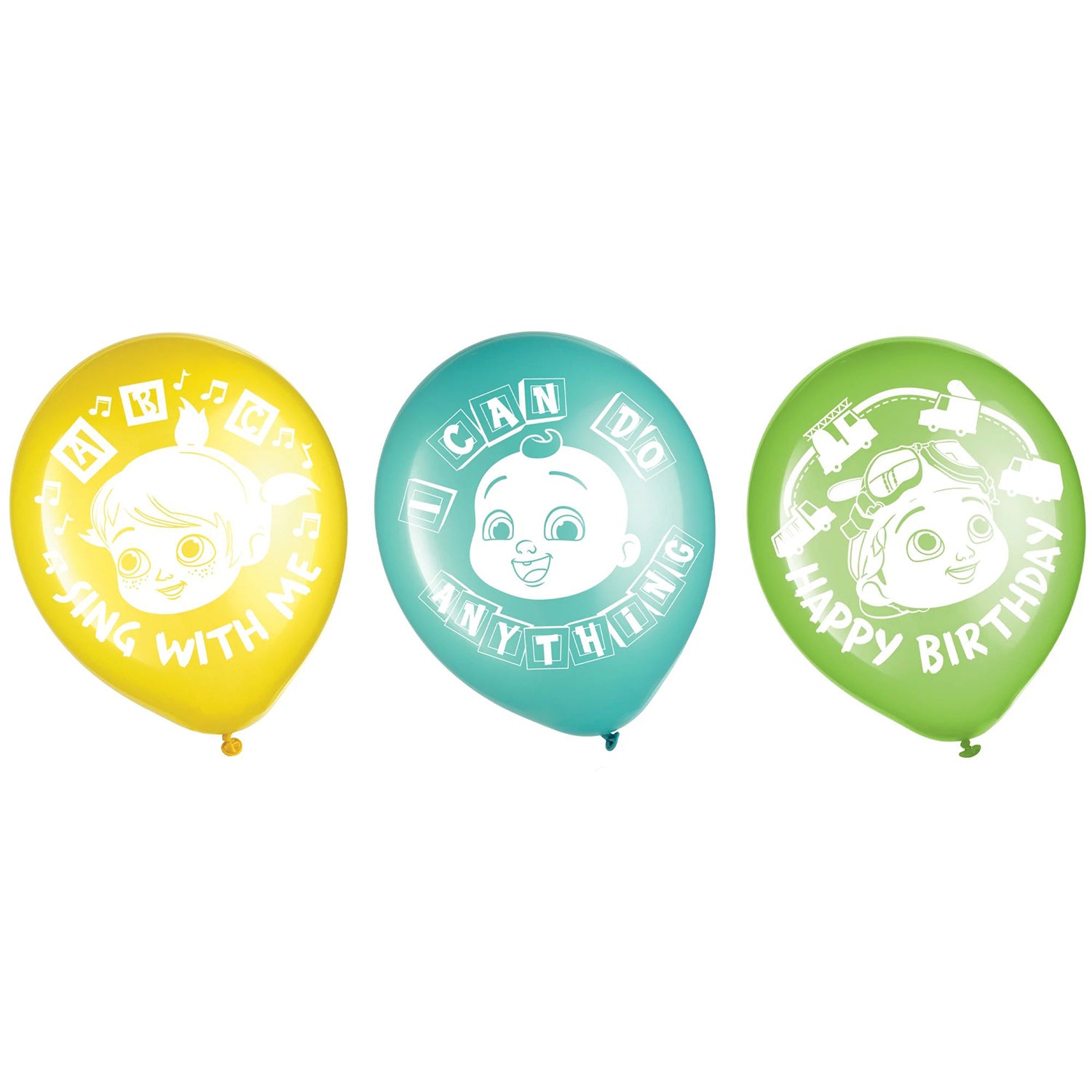 Amscan CoComelon Latex Party Balloons - Pack of 6