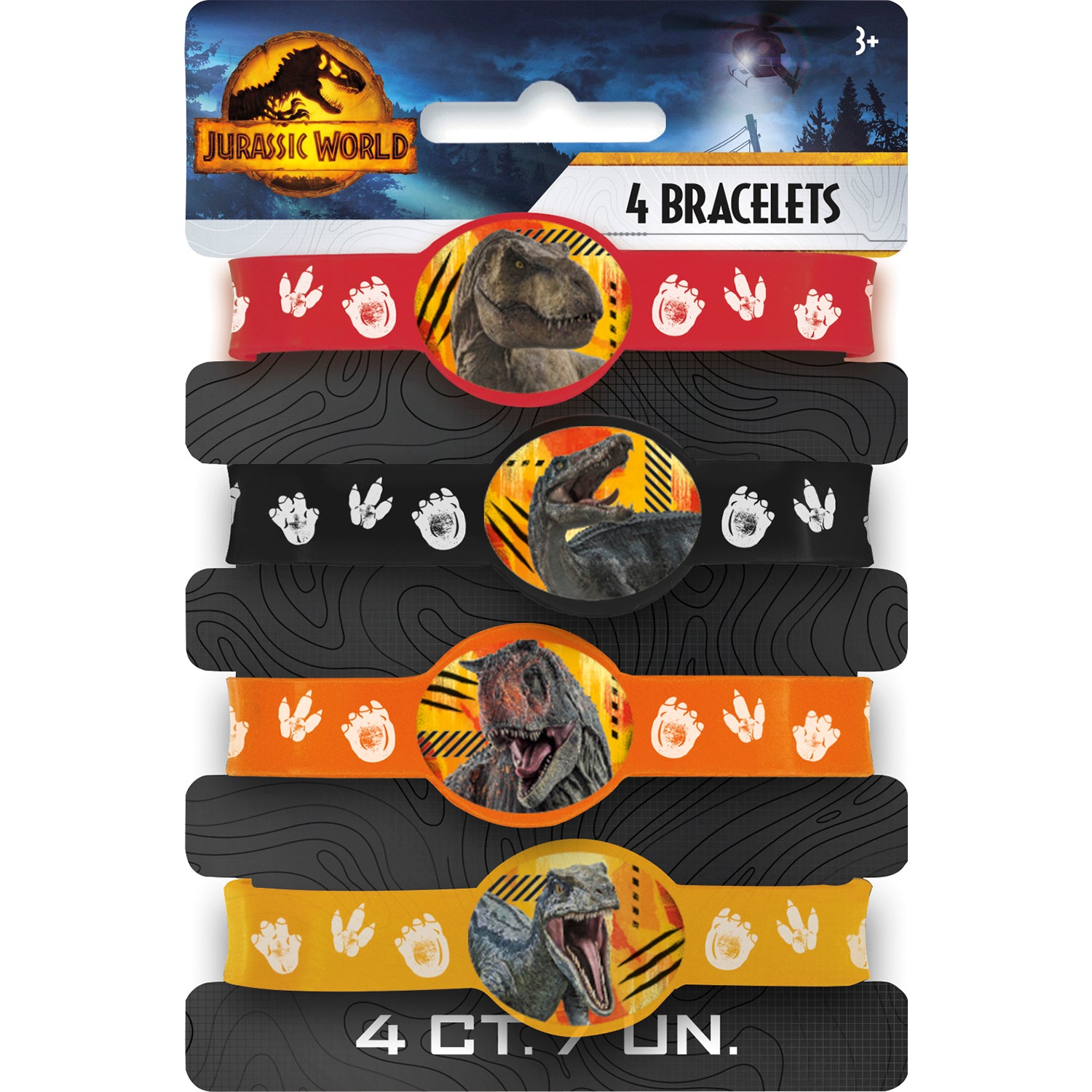 Jurassic World Dominion Stretchy Bracelets [4 per Pack]