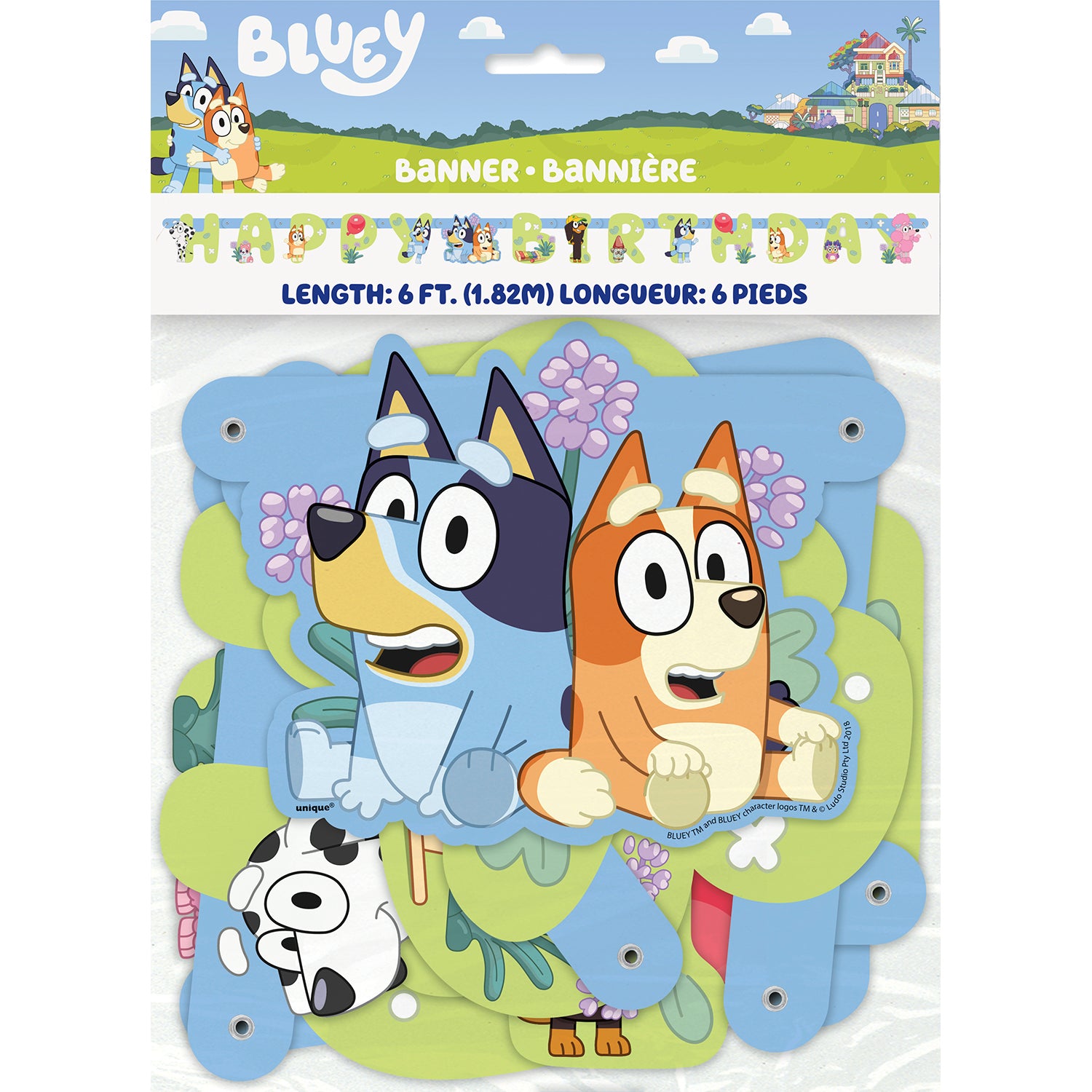 Bluey 6 ft. Jointed Birthday Banner