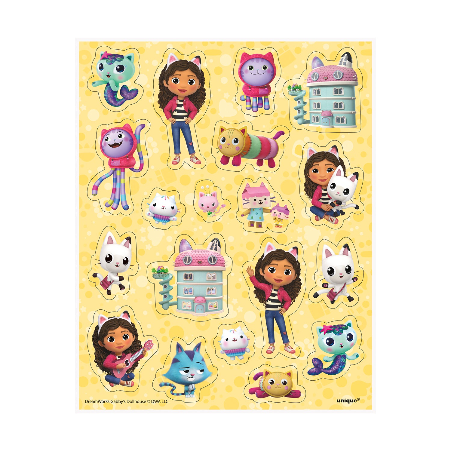 Gabby's Dollhouse Party Favor Sticker Sheets [4 per Pack]