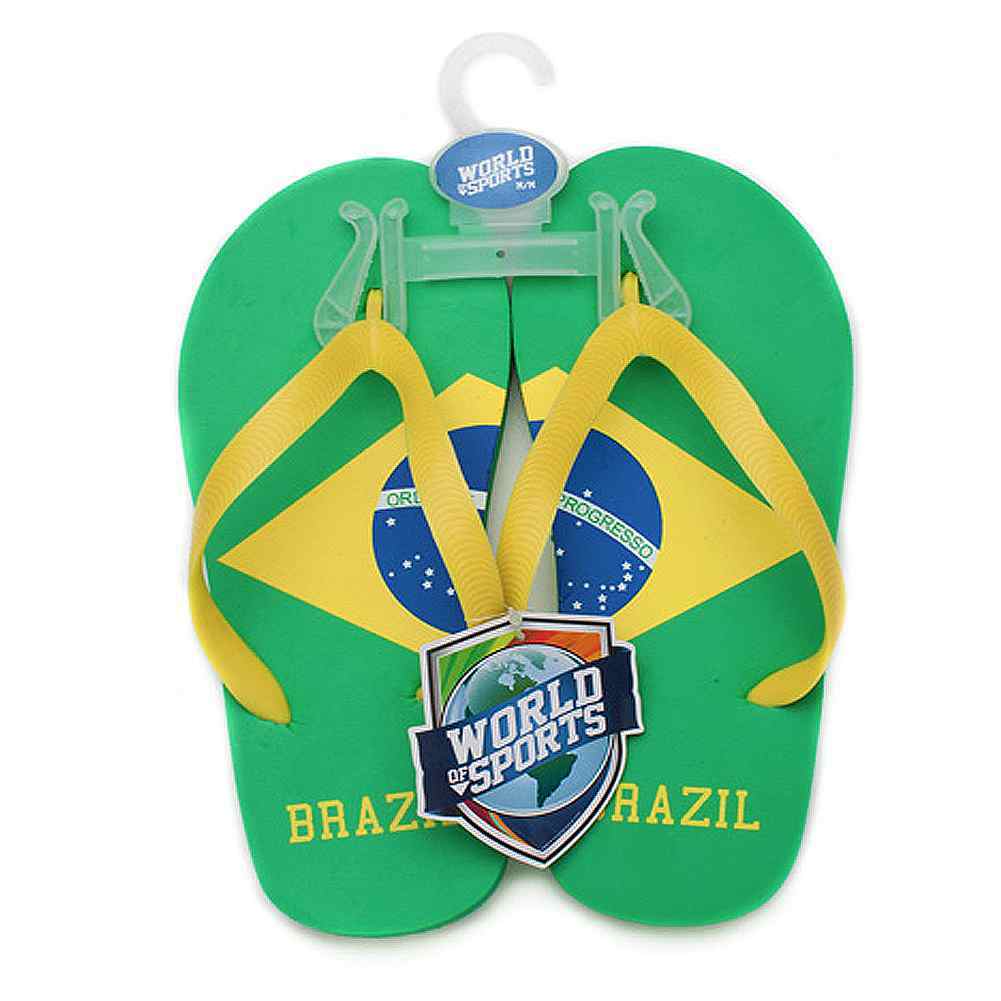 World of Sports Flip-Flops - Brazil - X-Small