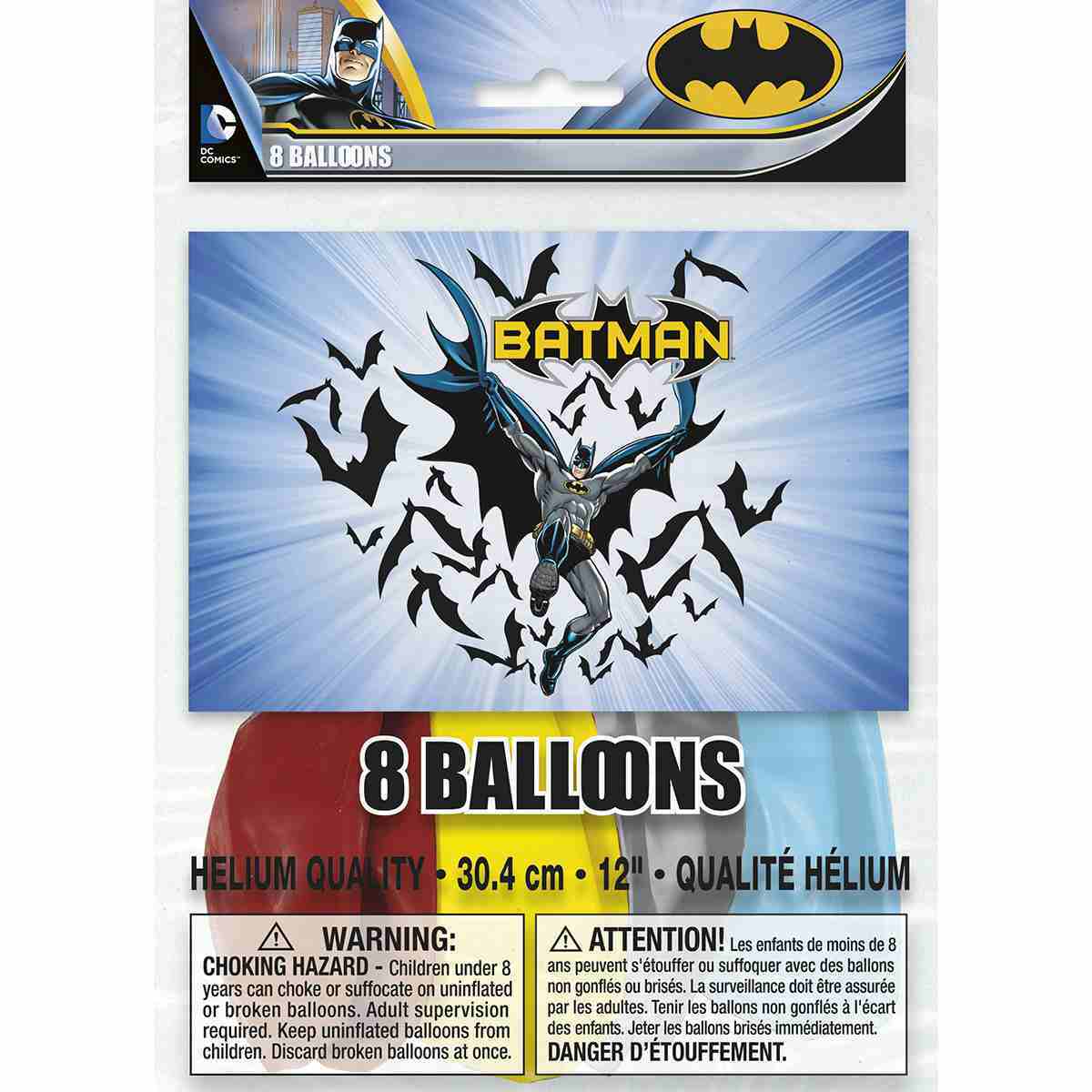 Batman Latex Party Balloons [8 Per pack]