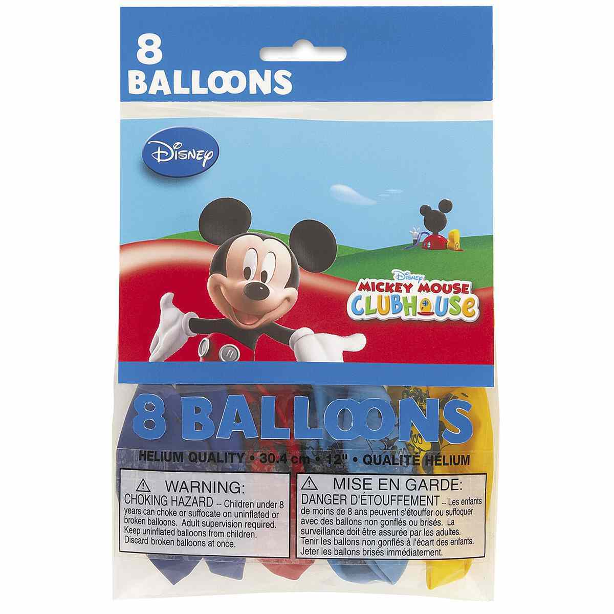 Mickey Mouse Clubhouse Party Balloons [8 Per pack]