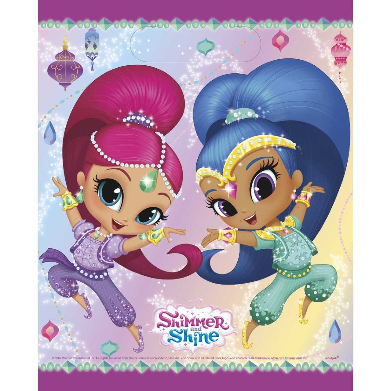 Shimmer and Shine Party Loot Bags [8 per Pack]