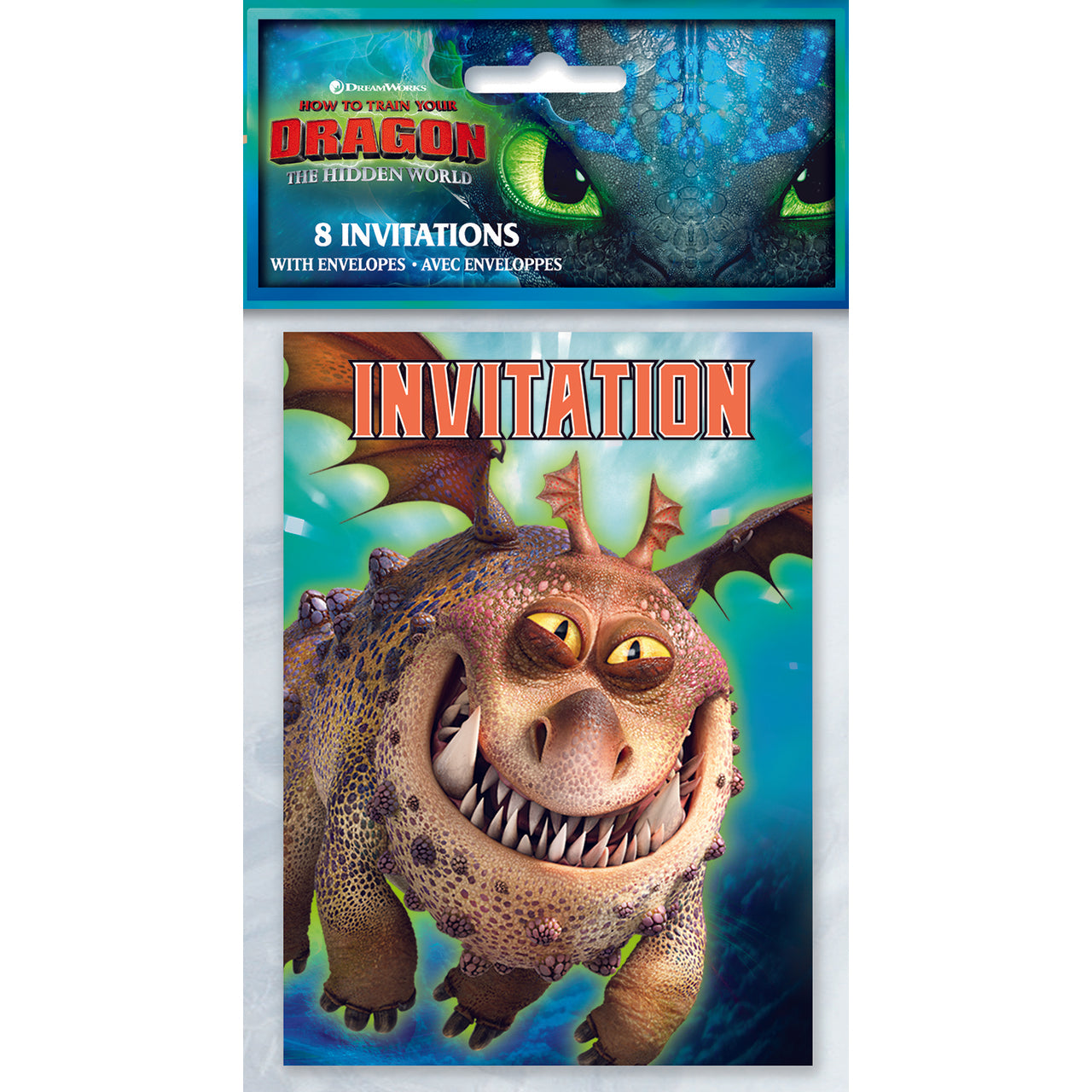 How to Train Your Dragon: The Hidden World - Party Invitations [8 per Package]