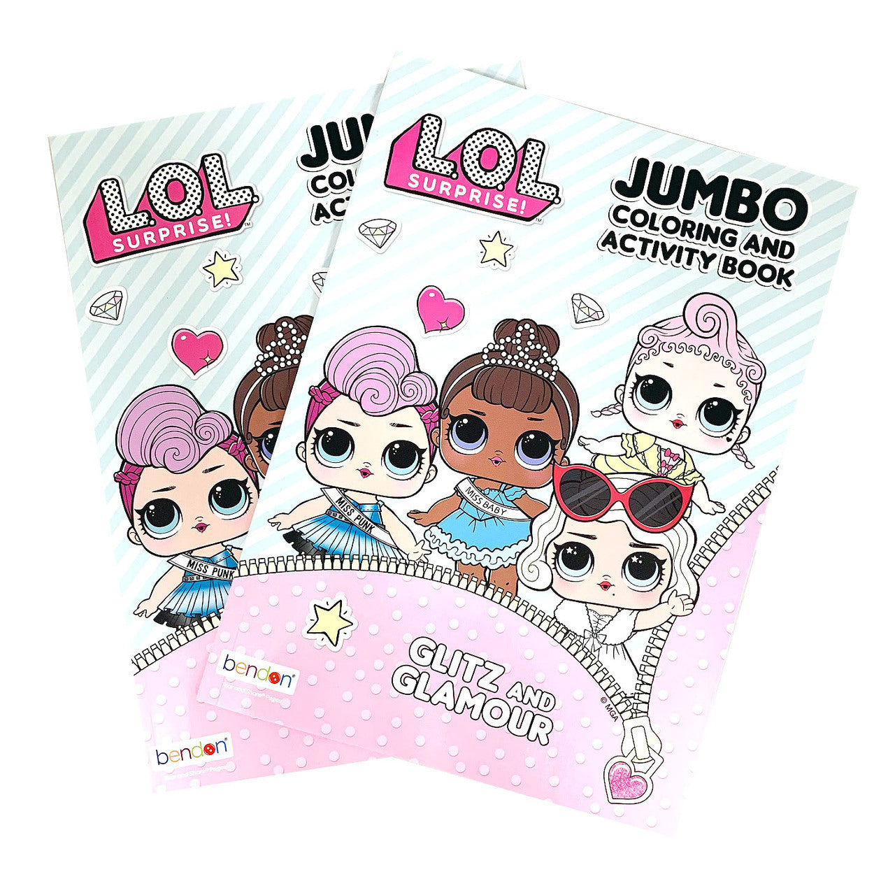 LOL Jumbo Coloring and Activity Book - Set of 2