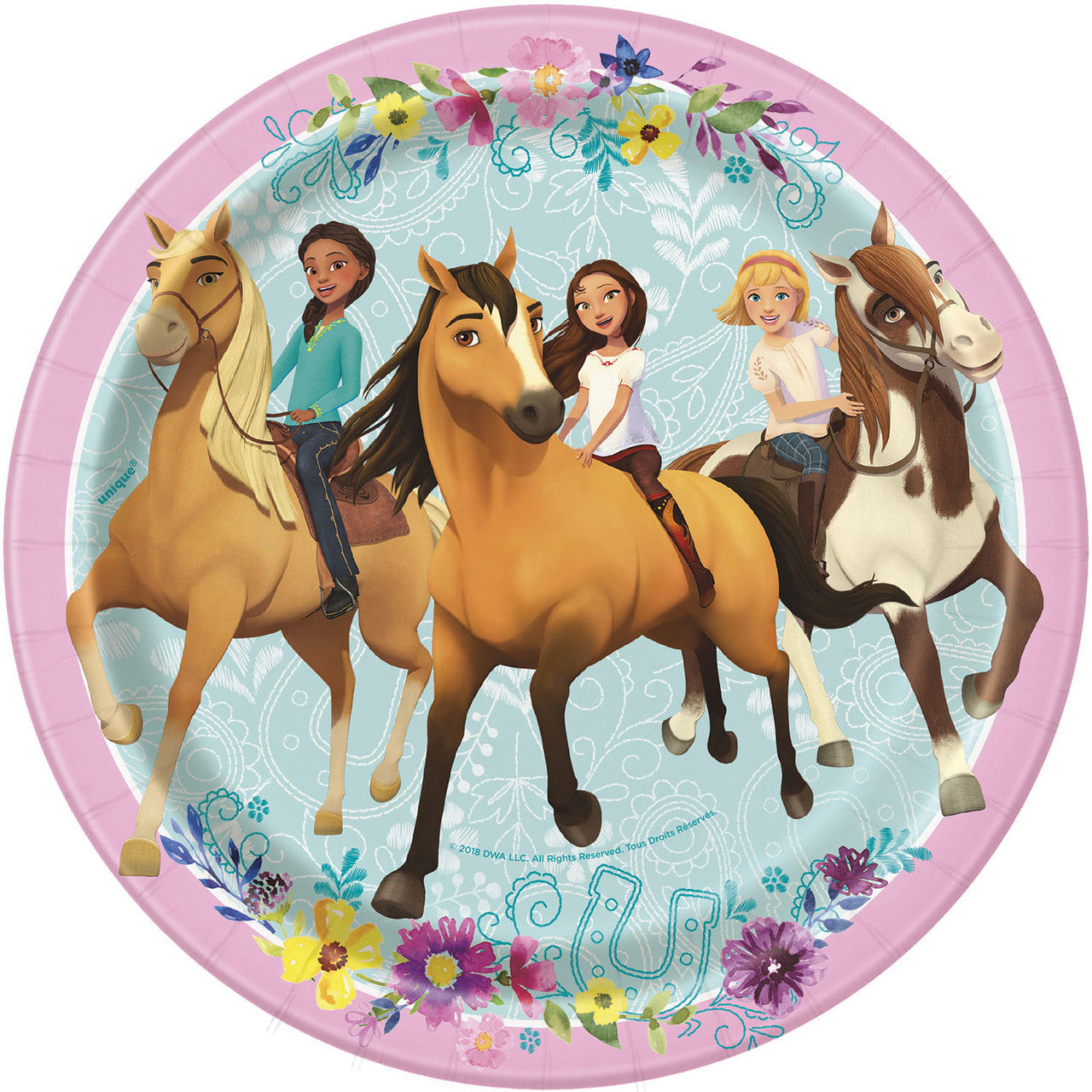 Spirit Riding Free 7 Inch Plates [8 Per Package]