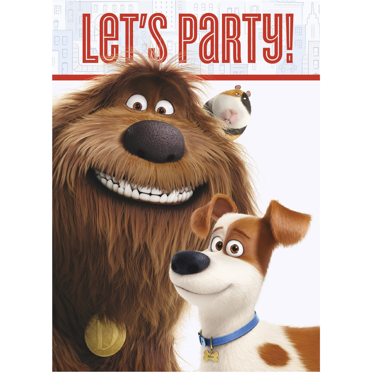 The Secret Life of Pets Party Invitations [8 per Pack]