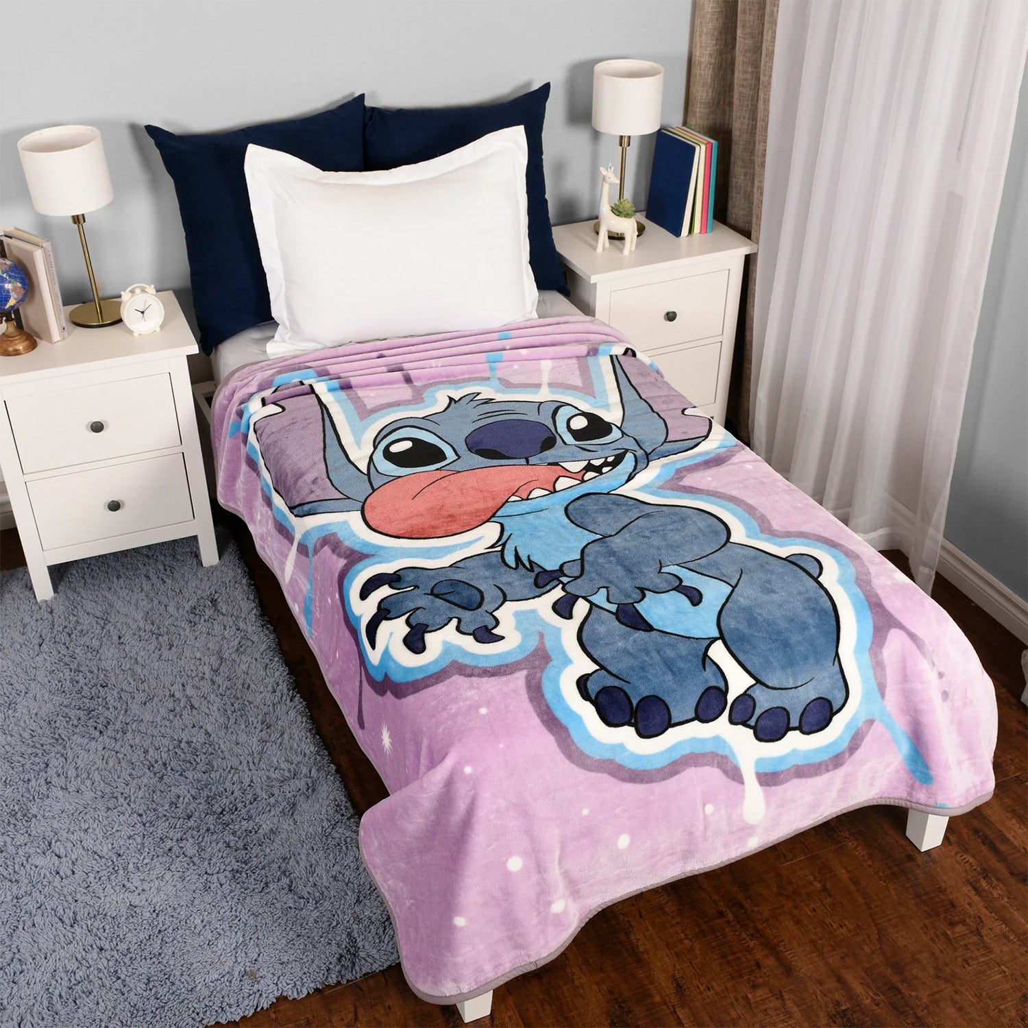 Disney Lilo & Stich Velour High Pile Blanket, 59" x 78"