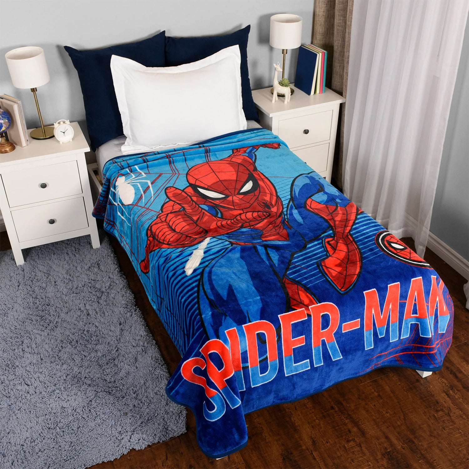 Marvel Spider-Man Velour High Pile Blanket, 59" x 78"