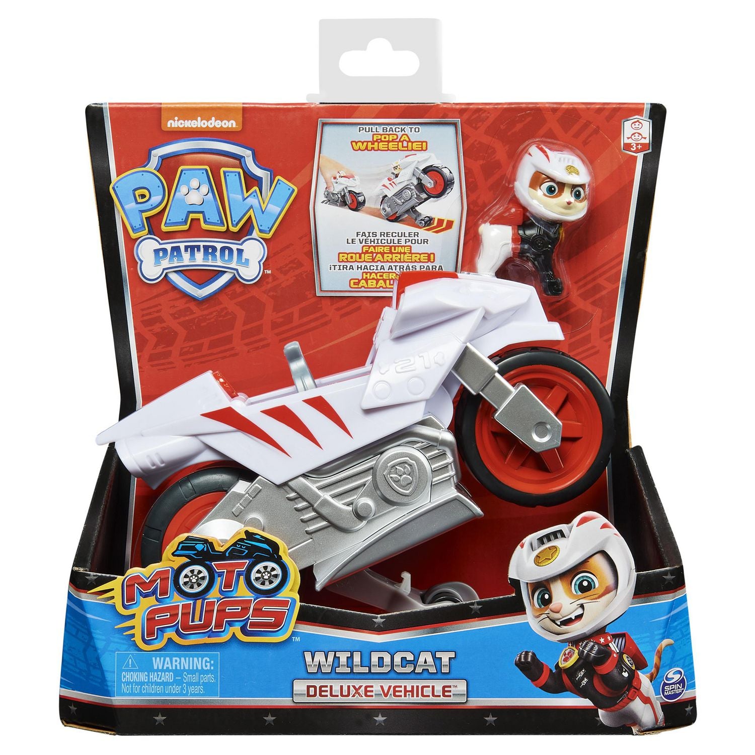 Paw Patrol Moto Pups Wildcat’s Deluxe Pull Back Motorcycle Vehicle