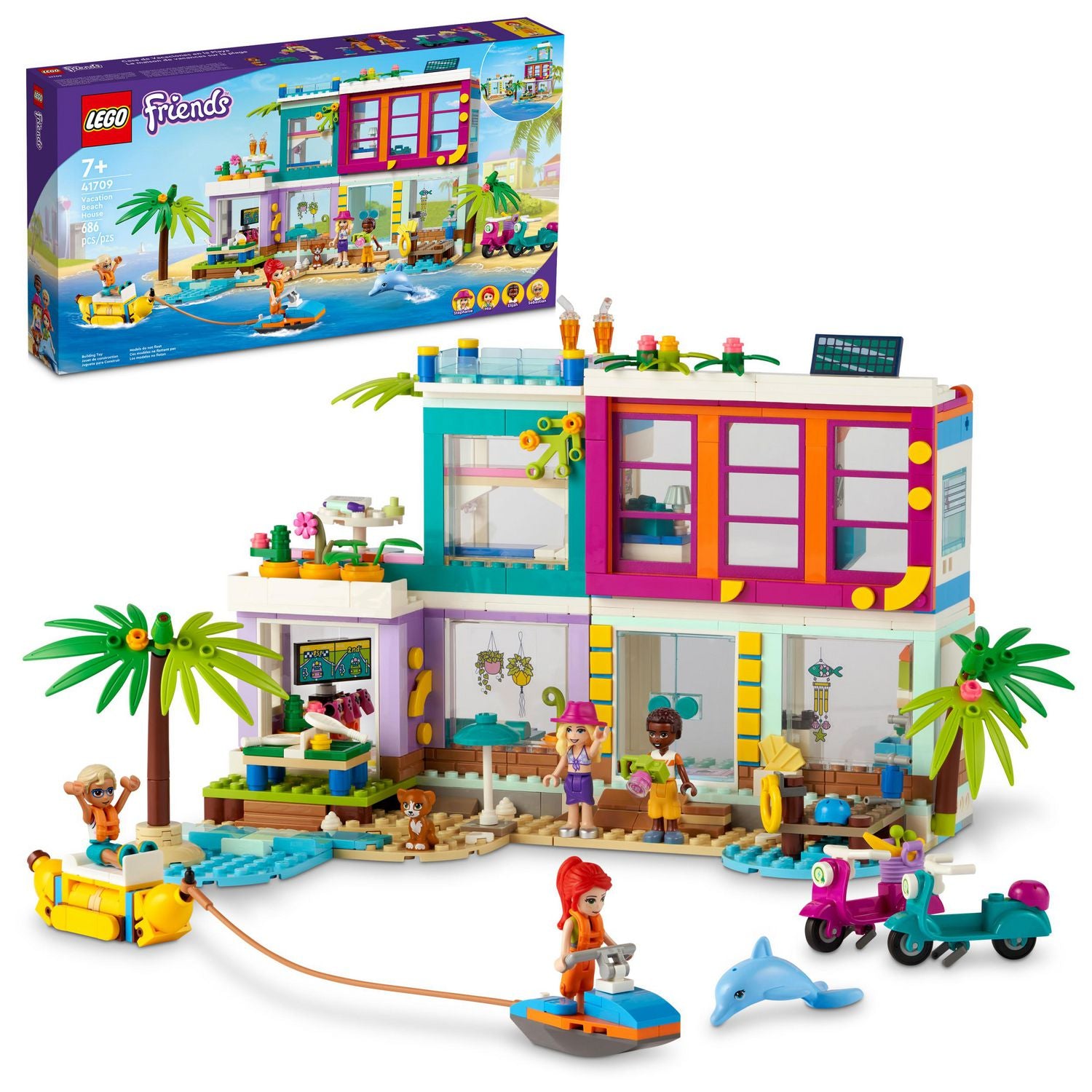 LEGO Friends Vacation Beach House 41709 (686 Pieces)