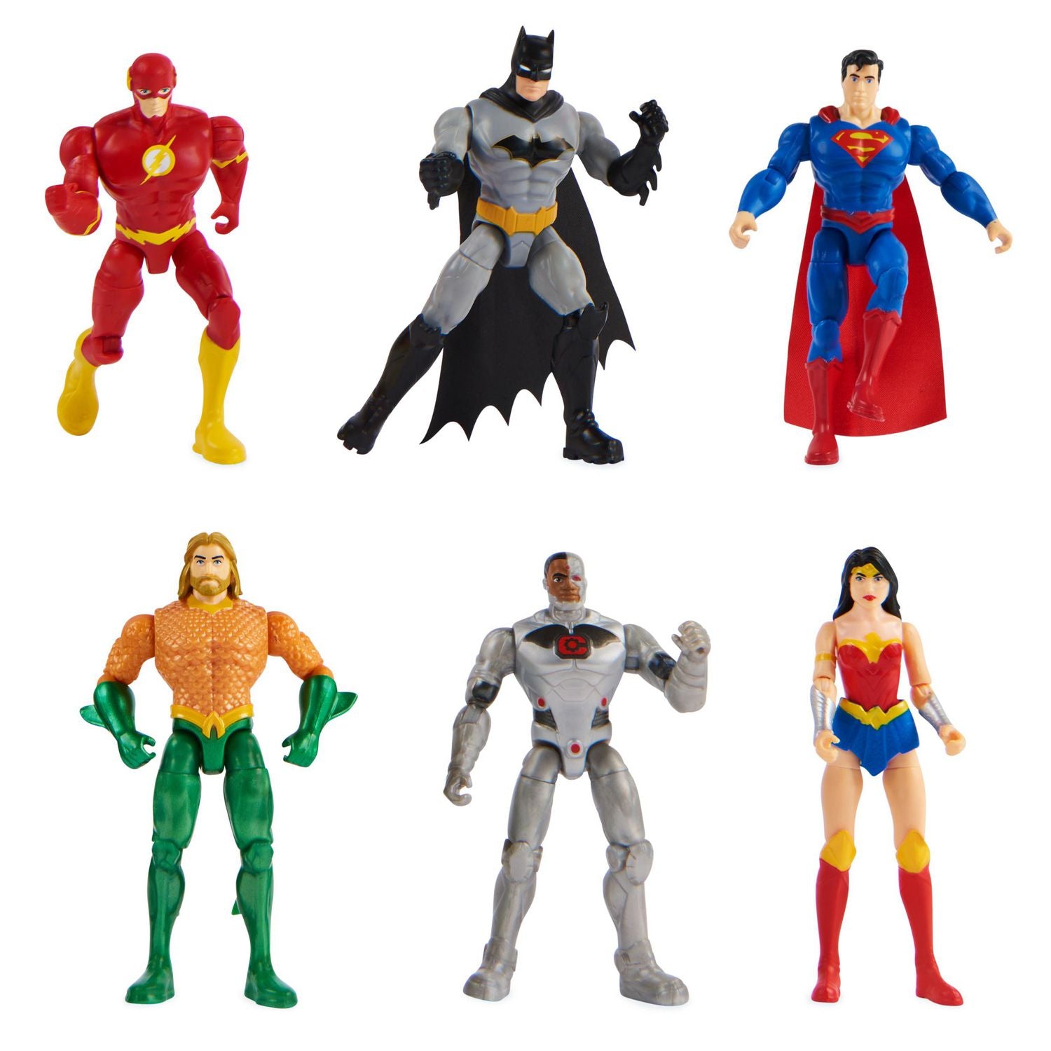 DC Justice League 6-Pack 4-inch Action Figures