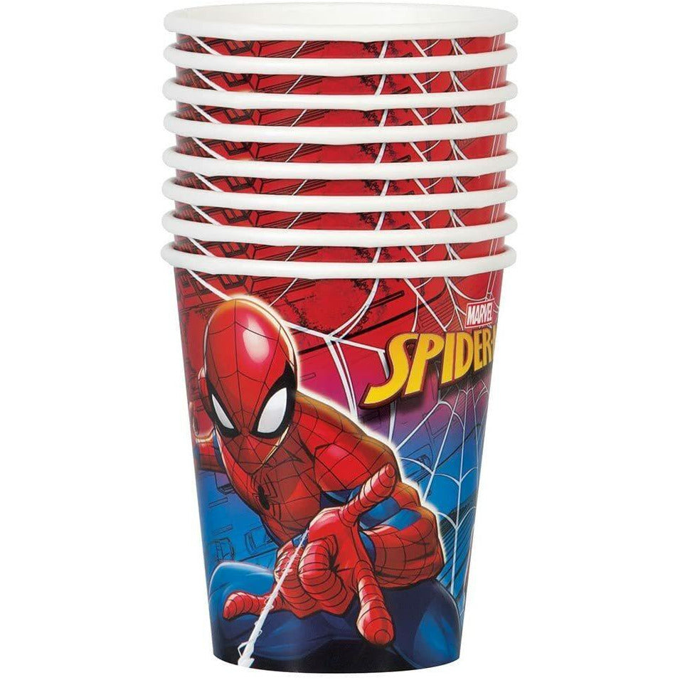 Spider-Man 9oz Paper Cups [8 Per Pack]