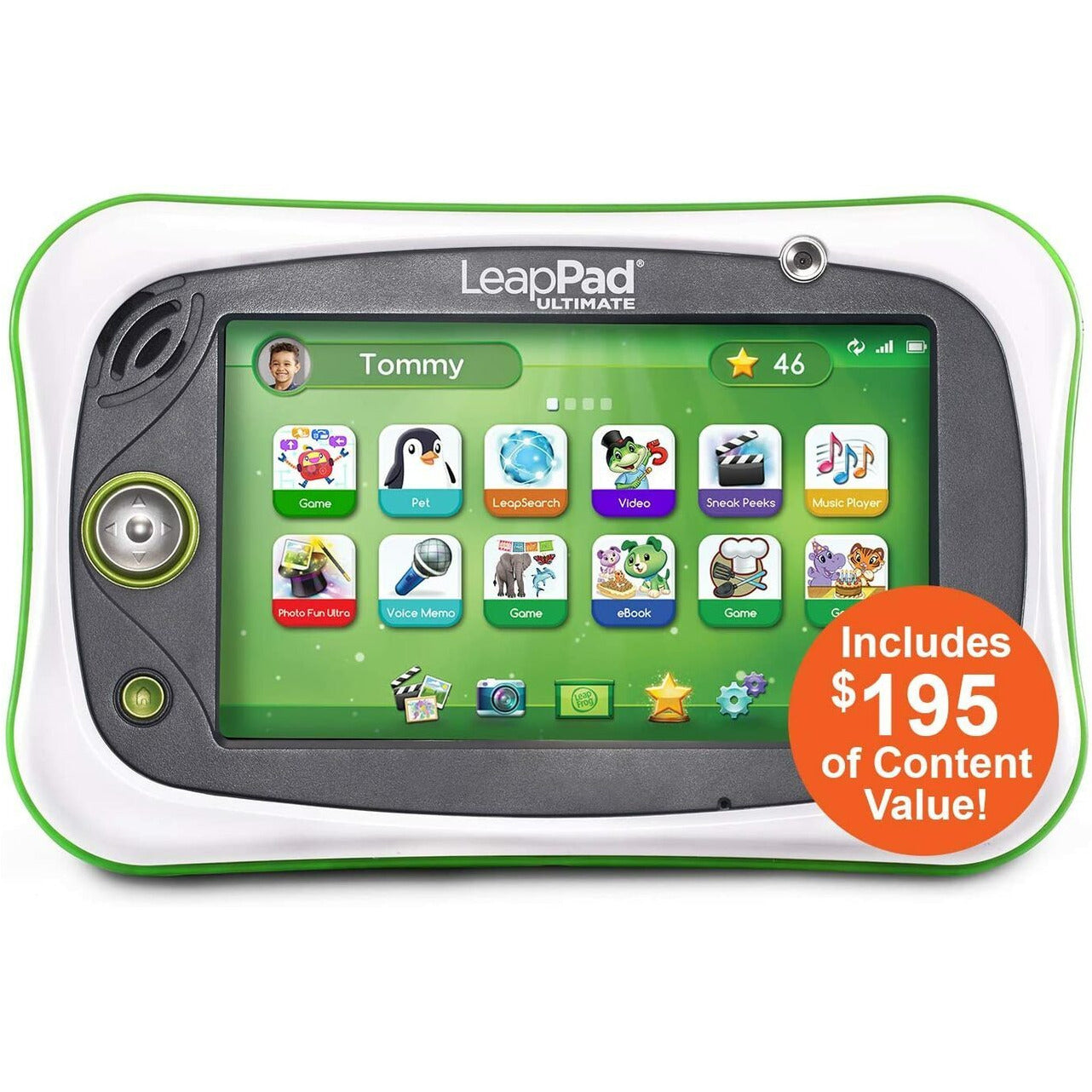 LeapFrog LeapPad Ultimate Ready for School Tablet, Green