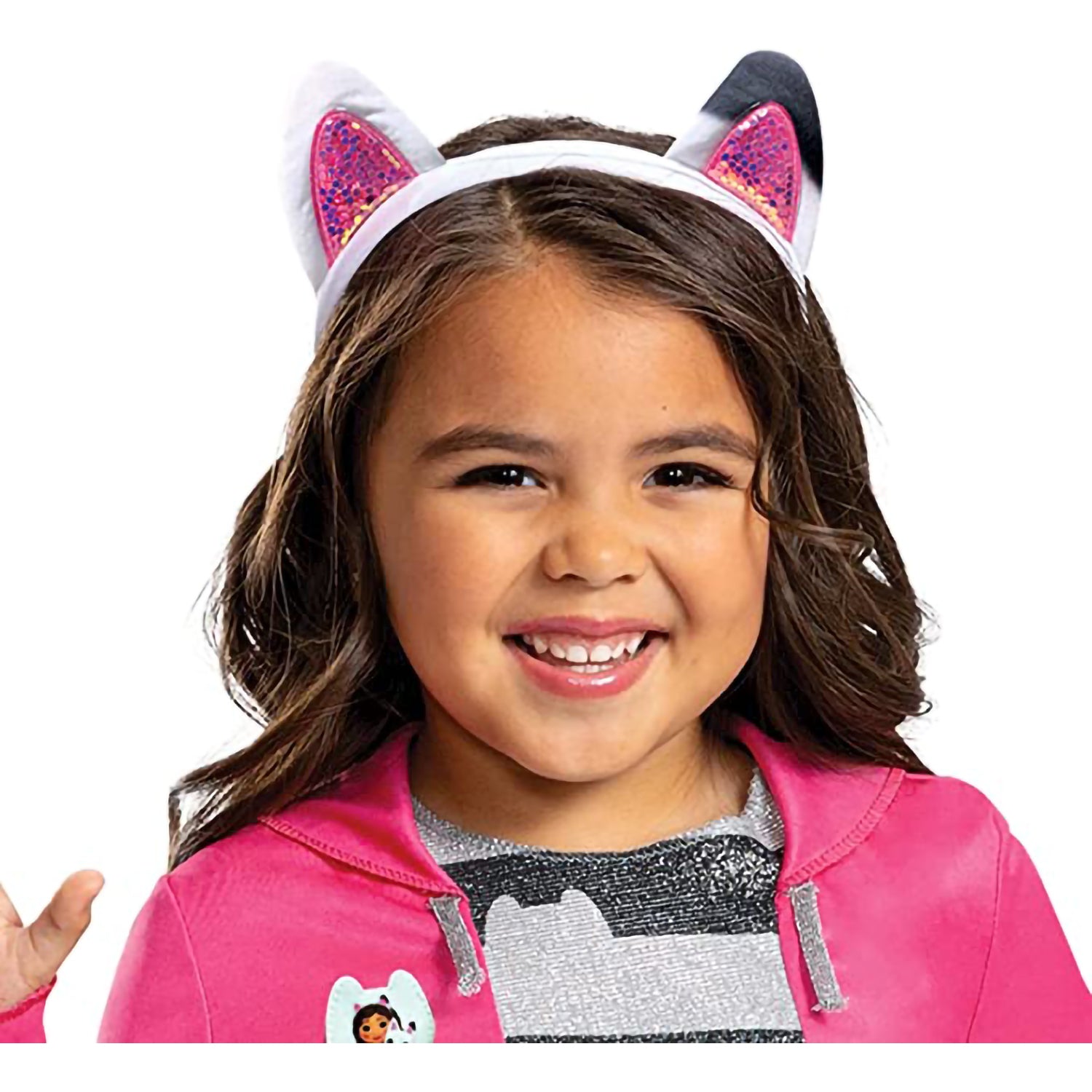 Gabby's Dollhouse Officially Licensed Costume and Cat Ears Headband, Toddler Size Small 4-6X
