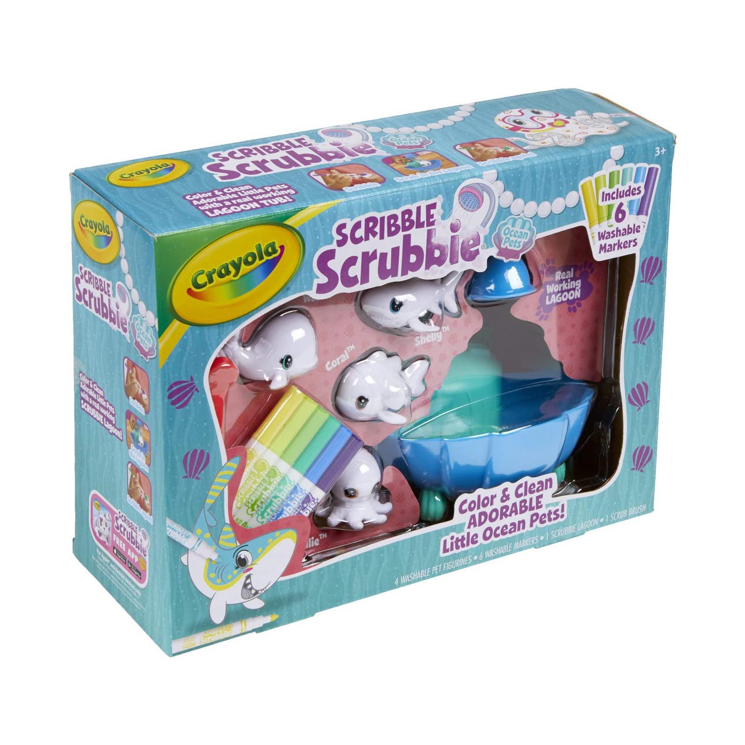 Crayola Scribble Scrubbie - Ocean Pets Lagoon Playset