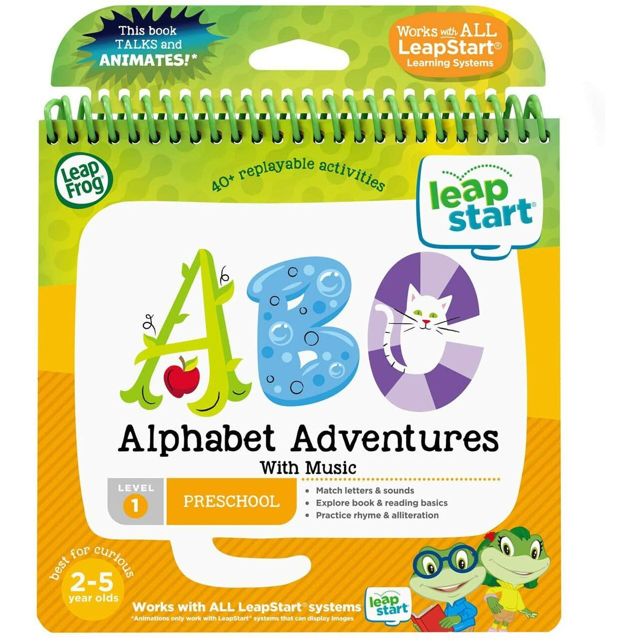 LeapFrog LeapStart Preschool Activity Book: Alphabet Adventures Music (English Version)