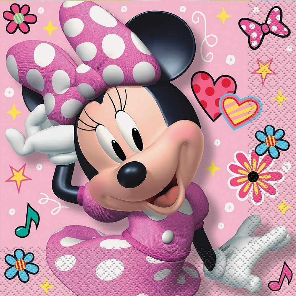 Disney Iconic Minnie Mouse Luncheon Napkins [16 Per Package]
