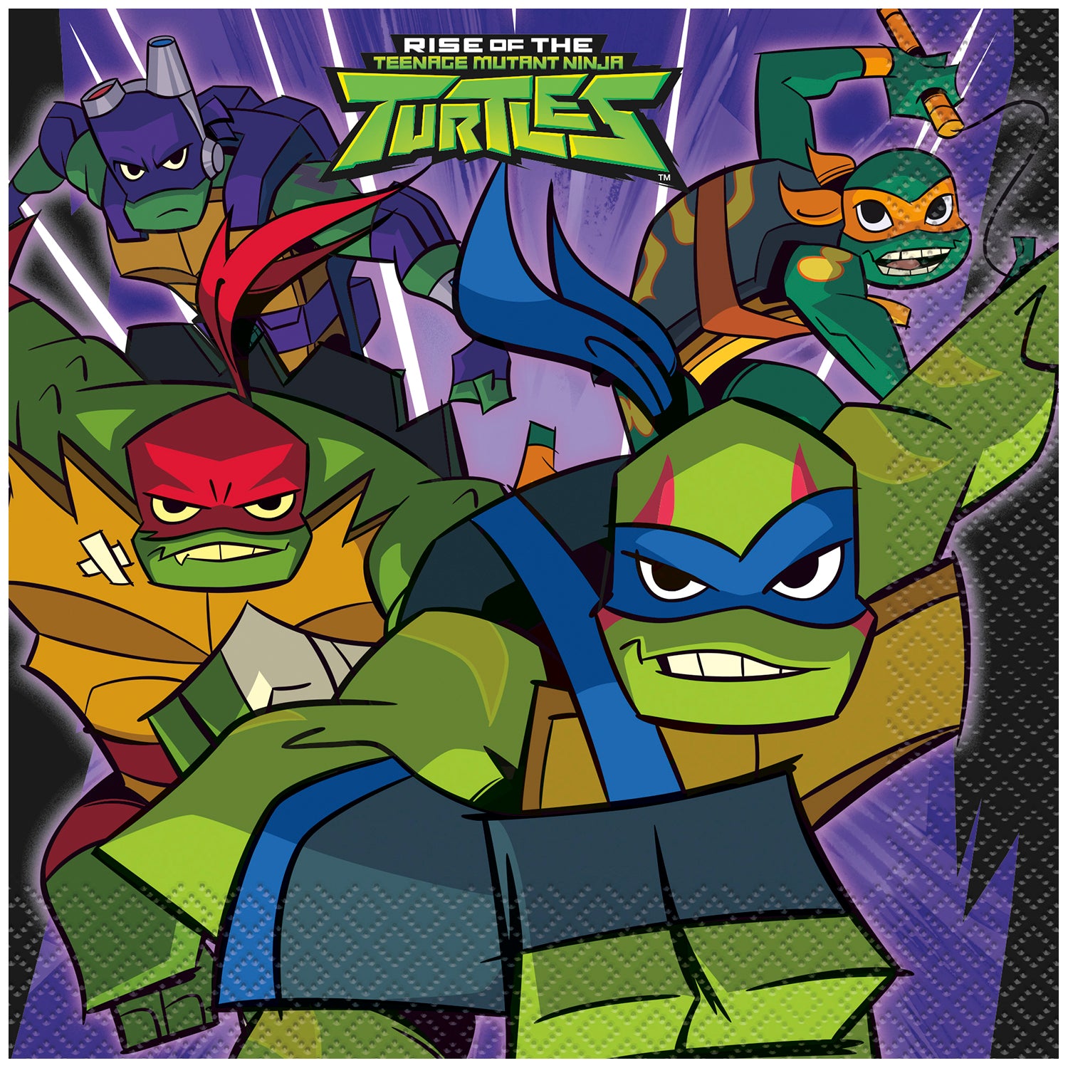 Rise of the Teenage Mutant Ninja Turtles Party Luncheon Napkins [16 per Pack]