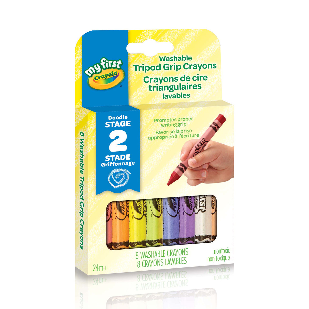 Crayola My First Crayola Washable Tripod Grip Crayons
