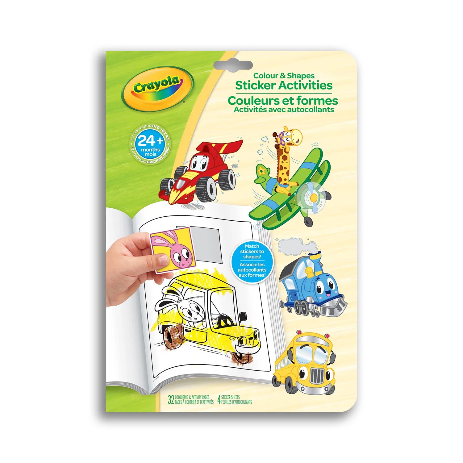 Crayola Color & Shapes Sticker Activity Book - Whimsical Wheels