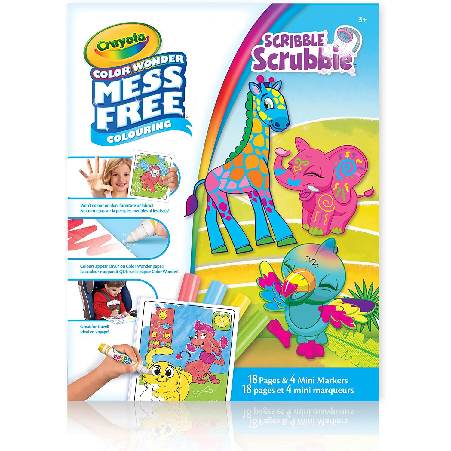 Crayola Color Wonder Mess-Free Coloring Pages & Mini Markers - Scribble Scrubbie Pets
