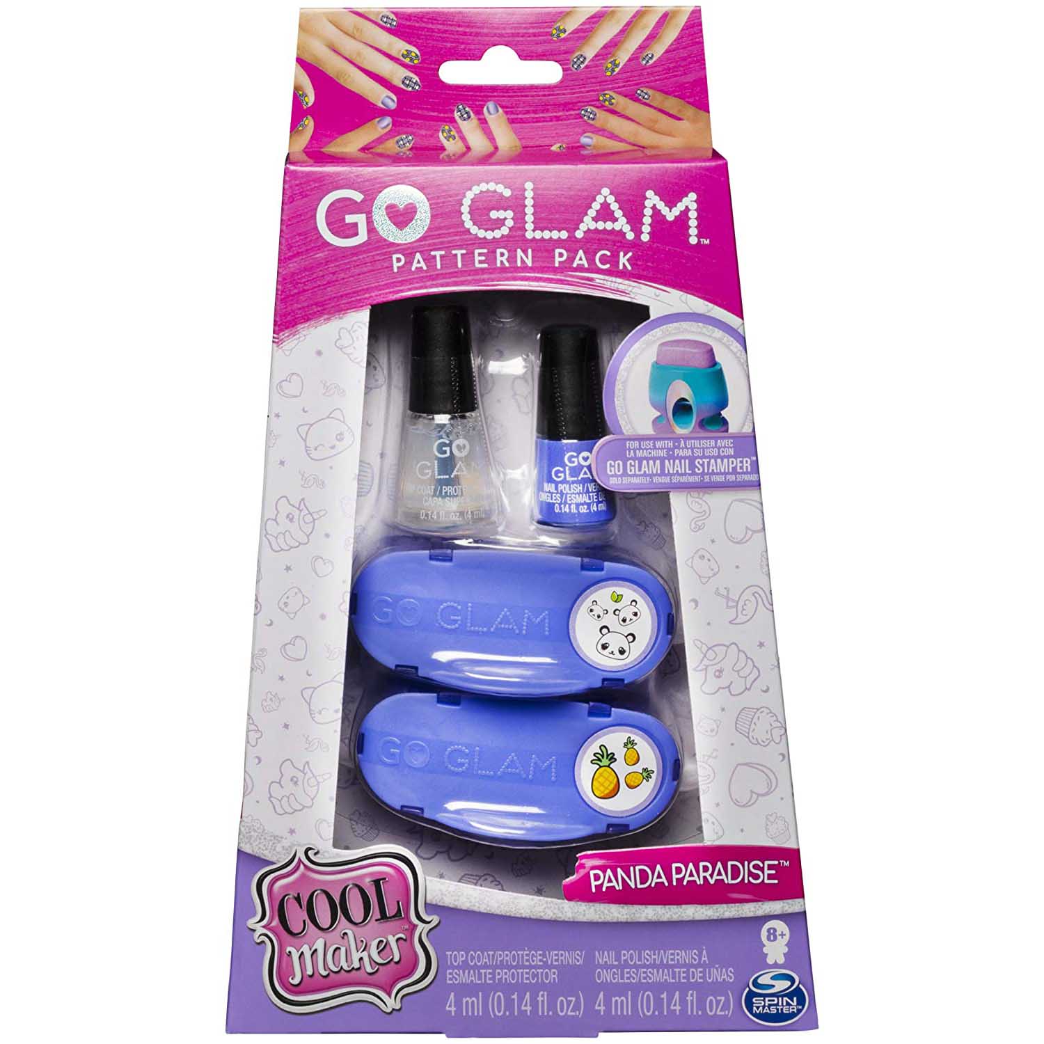 Go Glam Glitter Nails Refill Pattern Pack - Panda Paradise